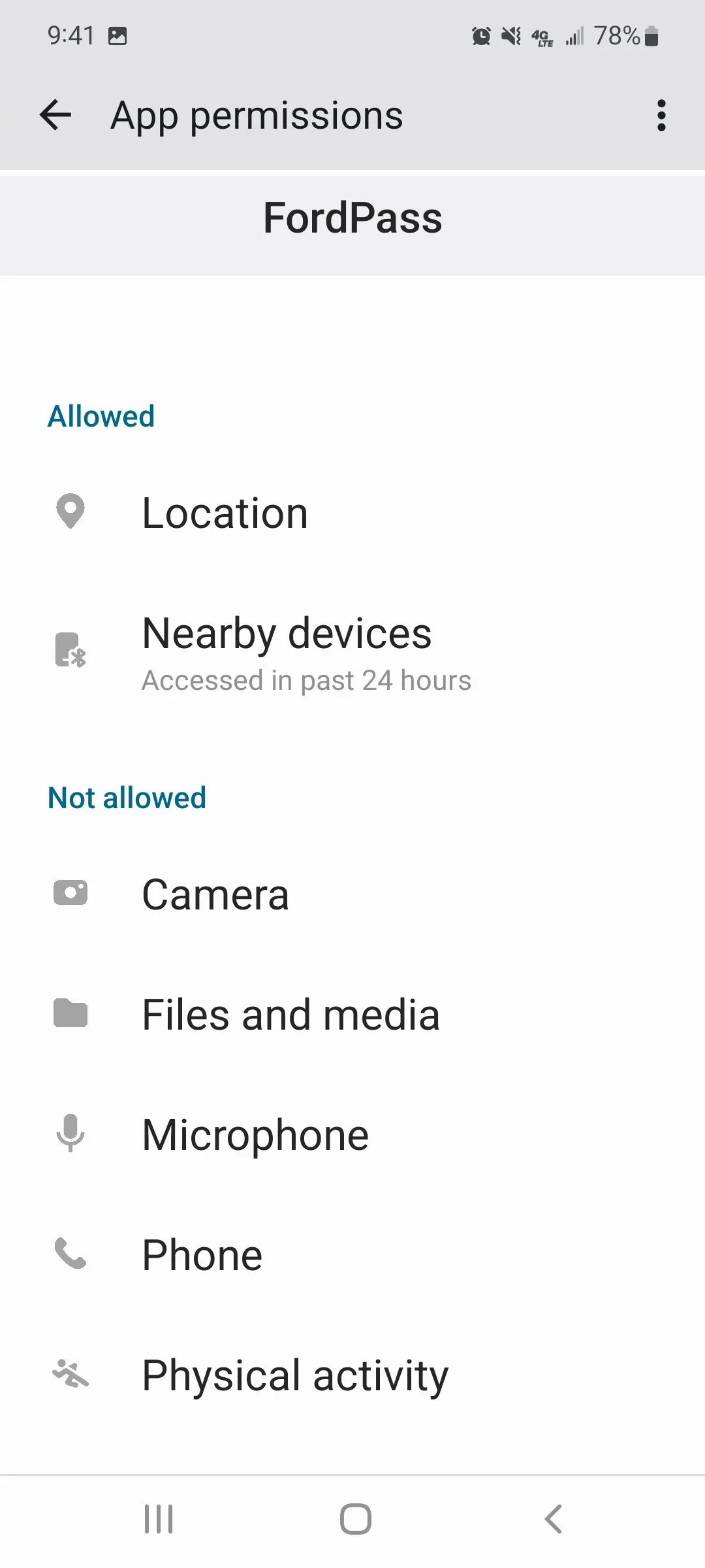 Ford Maverick Data Privacy? How to disable vehicle from collecting info on texts and phone calls? Screenshot_20220531-094155_Permission controller