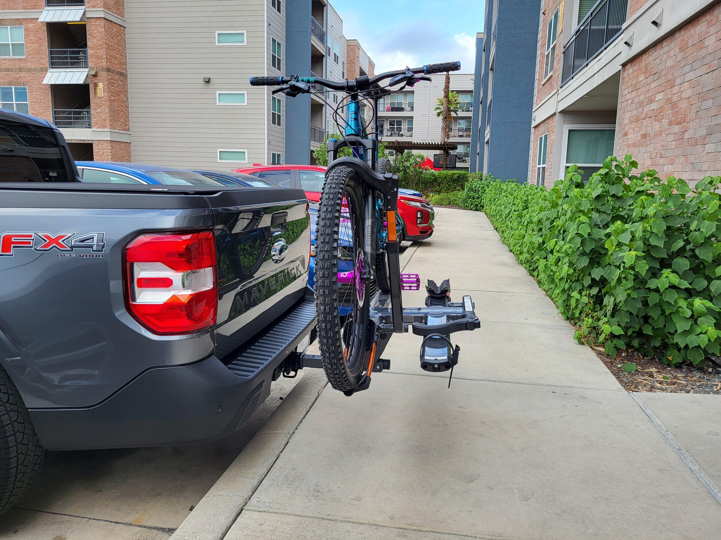 Ford Maverick Kuat NV 2.0 bike rack test 20220531_085112