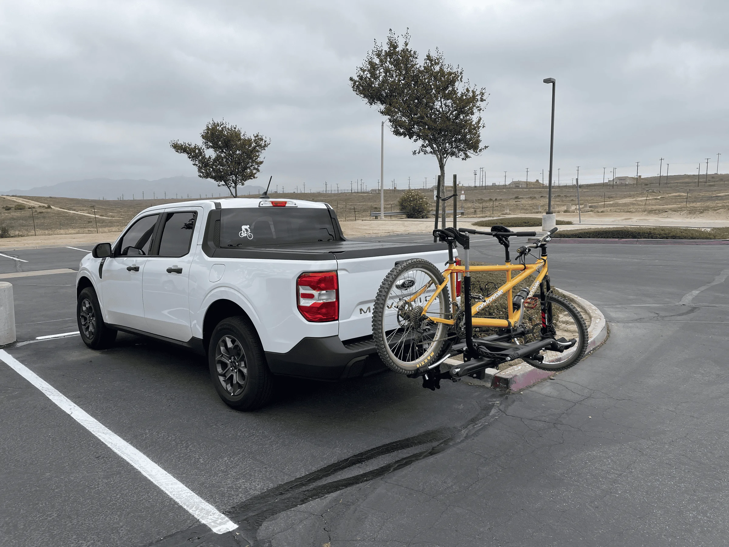 Ford Maverick Kuat NV 2.0 bike rack test tempImageIag43Y