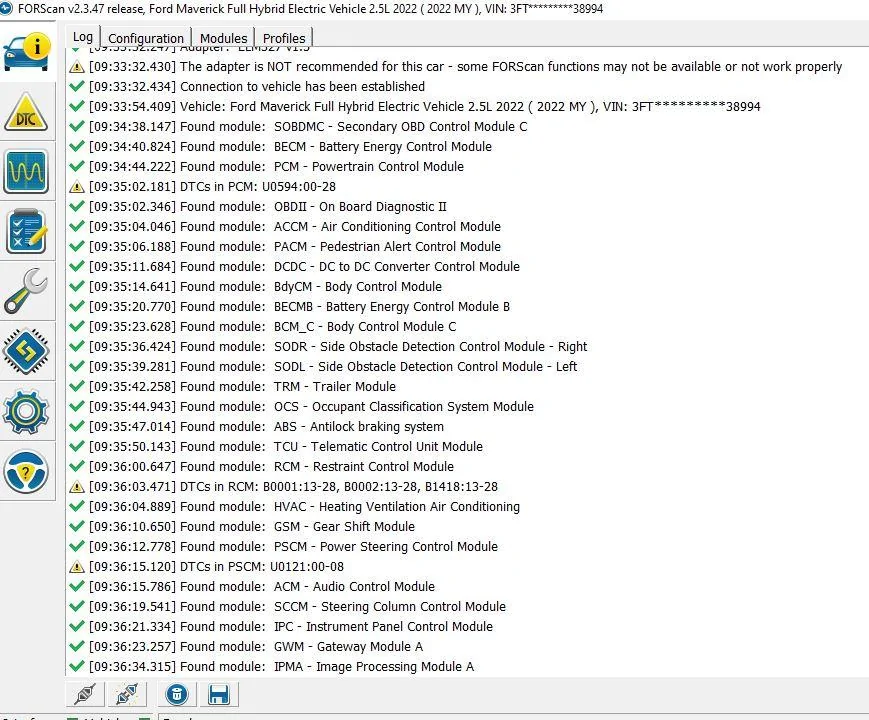 Ford Maverick Forscan information gathering thread Forscanlog1