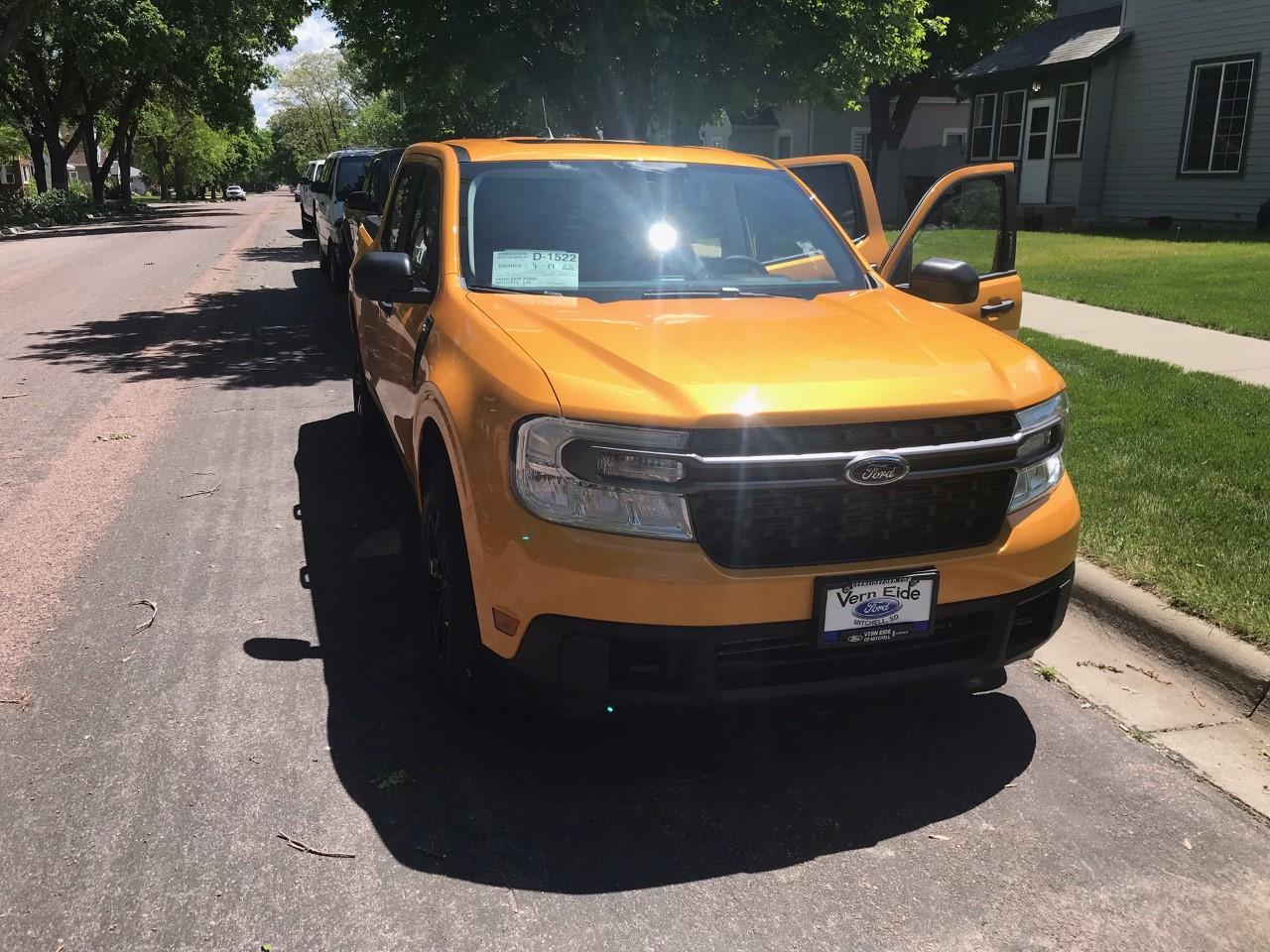 Ford Maverick Cyber Orange Mav is Home! mav1