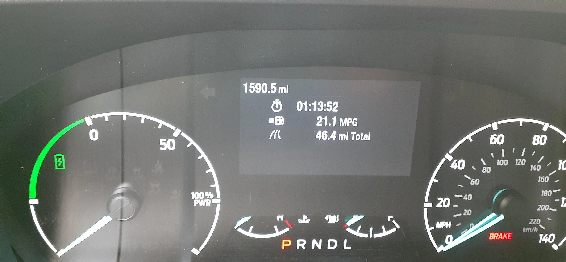 Ford Maverick Hybrid towing experience 20220602_151346