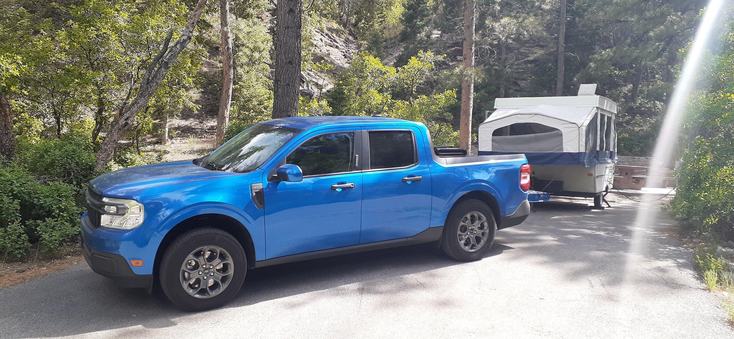 Ford Maverick Hybrid towing experience 20220602_153725