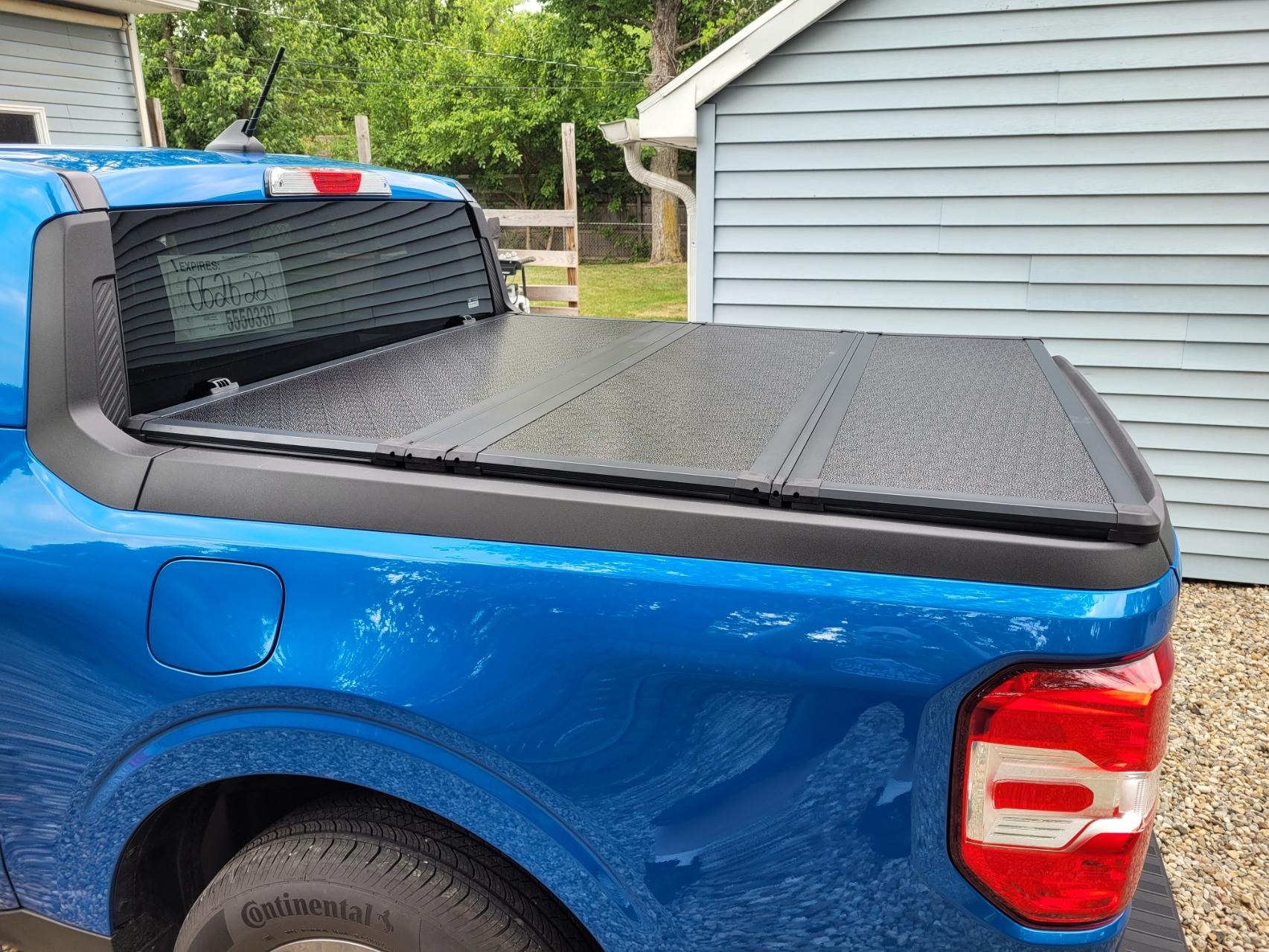 Ford Maverick Feeto hard tonneau fits Maverick well 20220604_115824