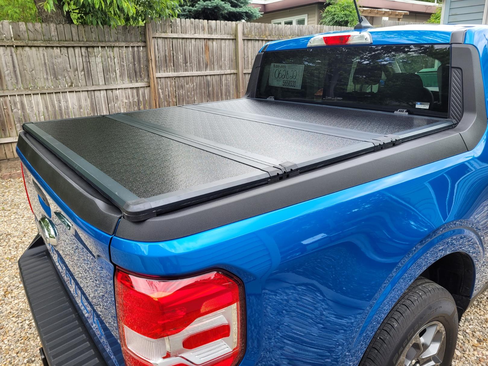 Ford Maverick Feeto hard tonneau fits Maverick well 20220604_115836
