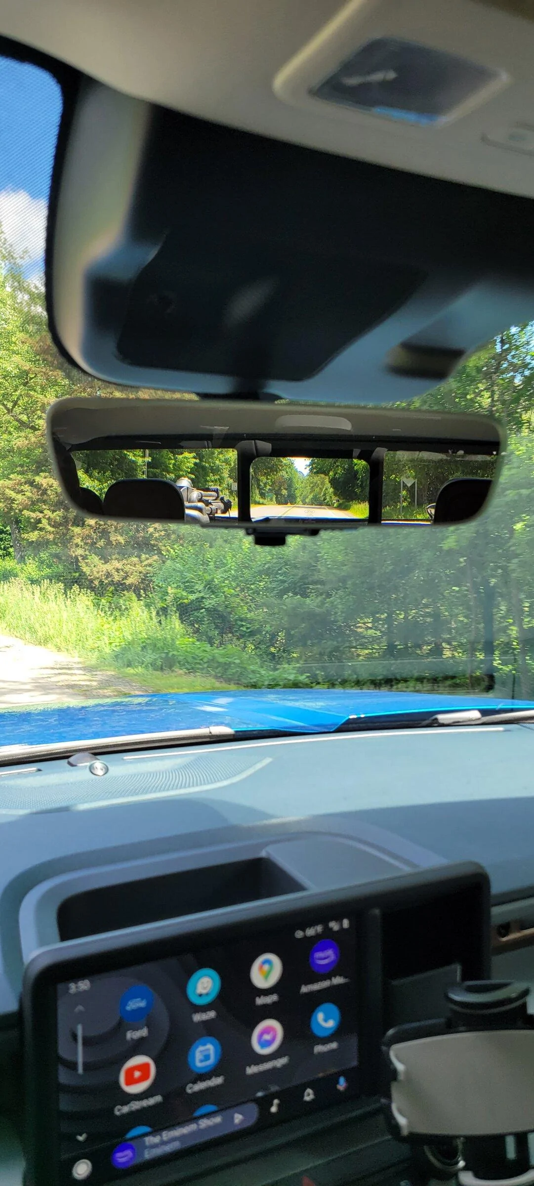 Ford Maverick Cheap auto-dimming, homelink mirror 20220607_155020