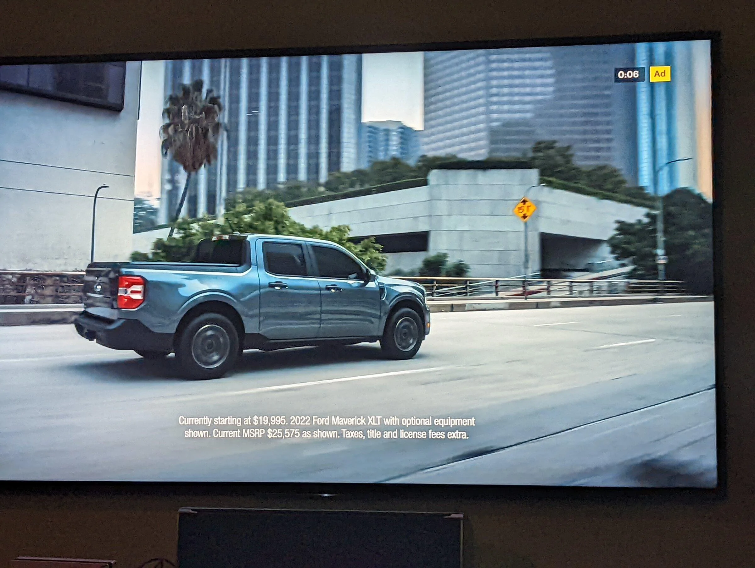 Ford Maverick Maverick featured in Texas anti-speeding commercial PXL_20220606_012749662
