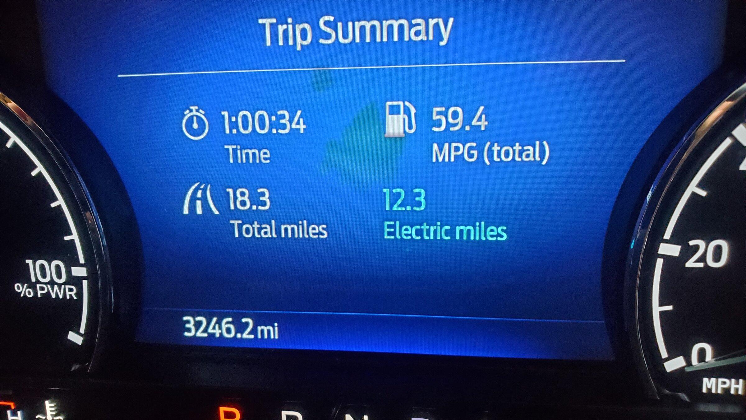 Ford Maverick Rolling Average?  9,700 mile Review and Fuel Economy Check-In, Hybrid Lariat 20220523_082608