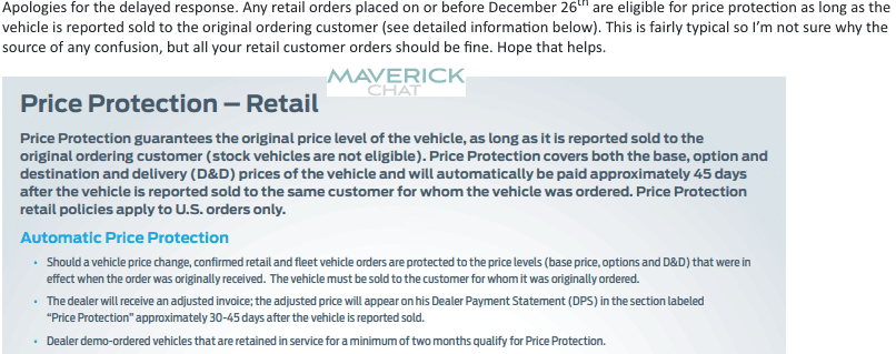 Ford Maverick Price Protection Denied ford-price-protection-