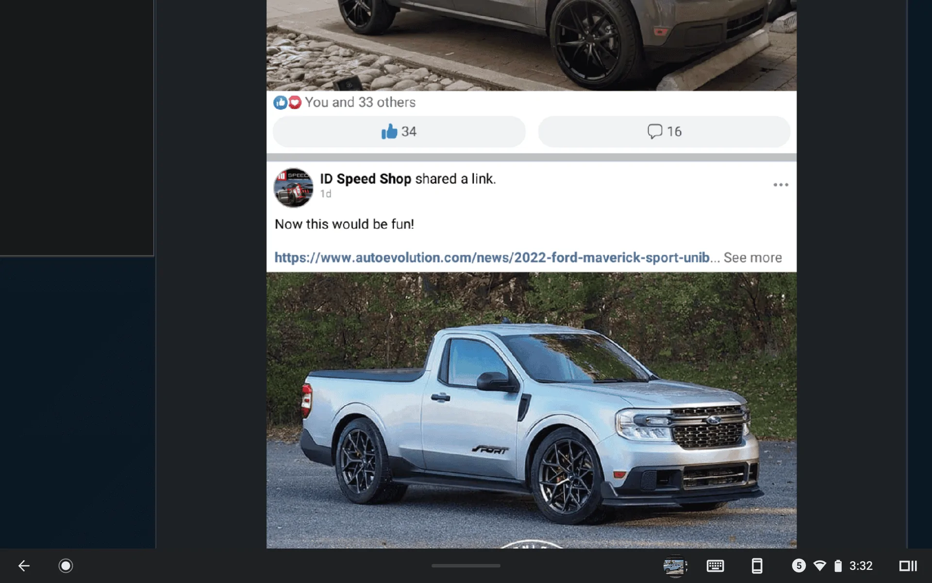 Ford Maverick Thought this was pretty cool Screenshot 2022-06-11 3.32.37 AM