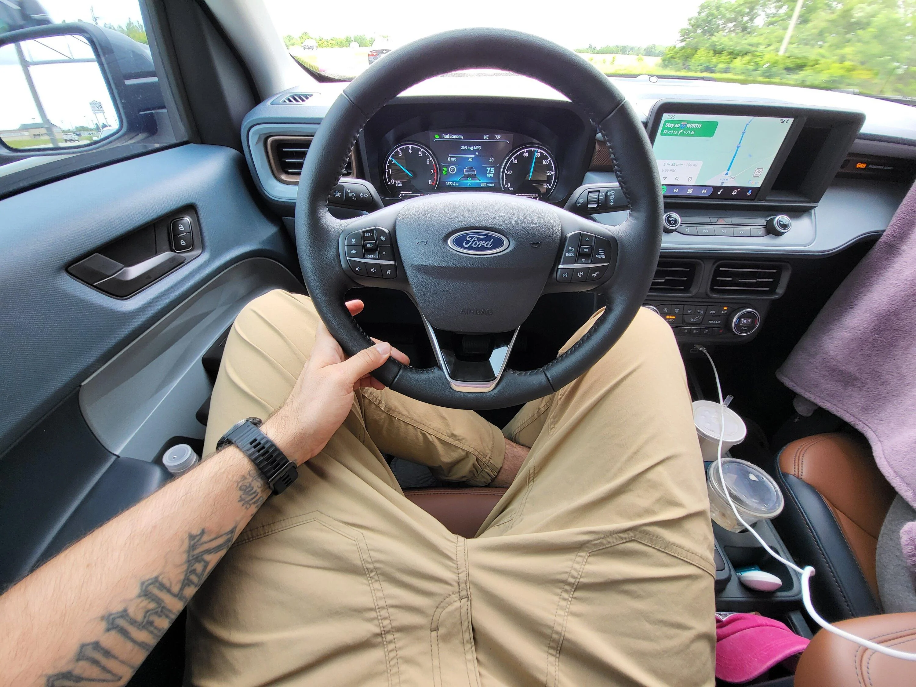 Ford Maverick 3500+ Mile Trip in a Maverick (Tall Person Edition) 20220602_152516