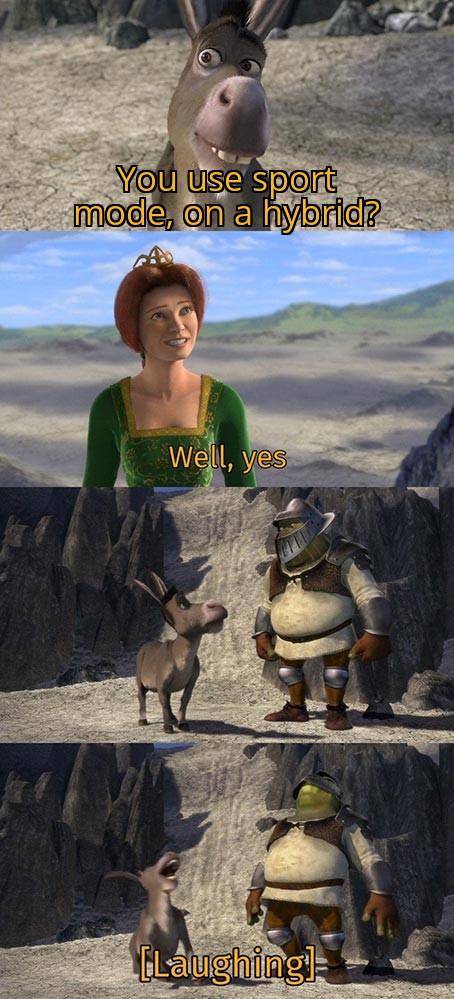 Ford Maverick Maverick Memes -  fun diversion while we wait [ ** NO POLITICS ** ] Donkey And Shrek Laugh At Fiona 12062022124538