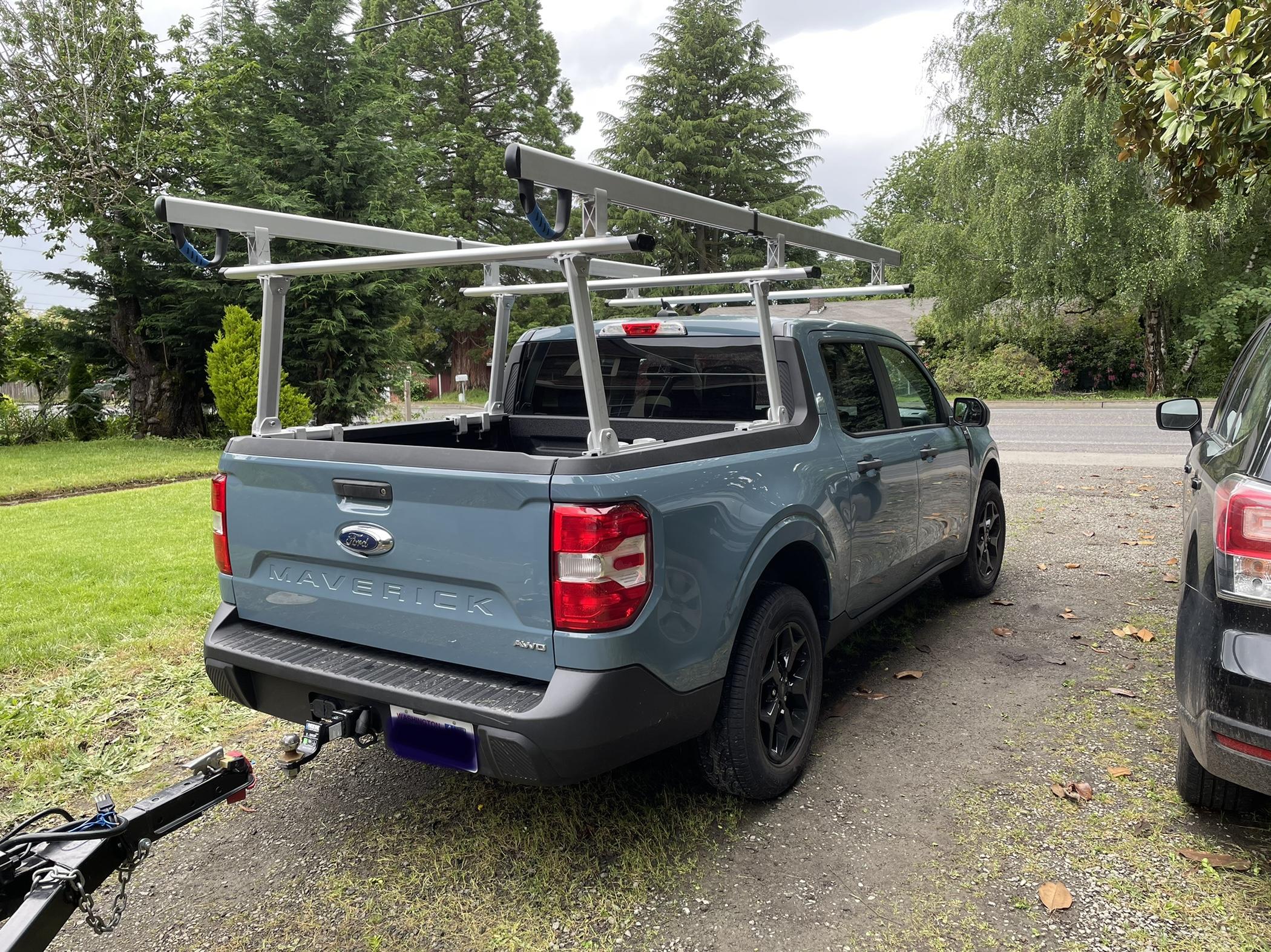 Ford Maverick Elevate Outdoor Aluminum Universal Over-Cab Truck Rack installed EAF587DE-9C12-4EE9-A77E-458B8F165873