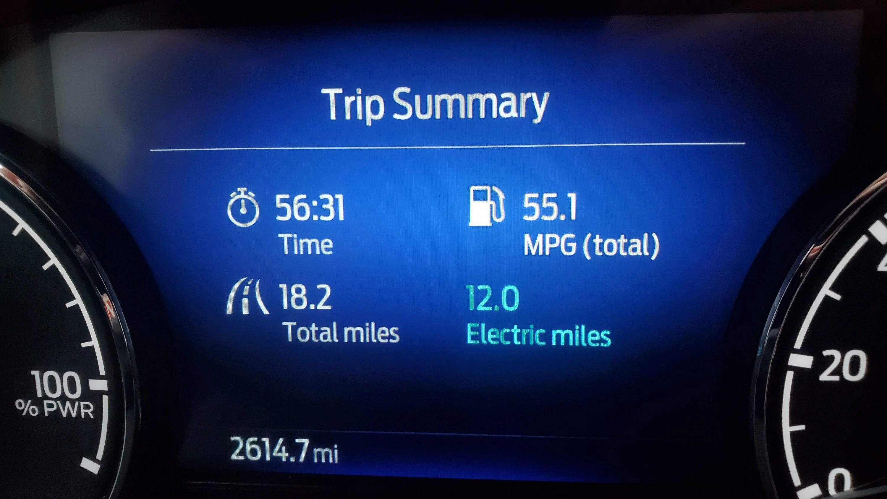 Ford Maverick Hybrid vs Eco for mostly highway driving. 20220504_081420