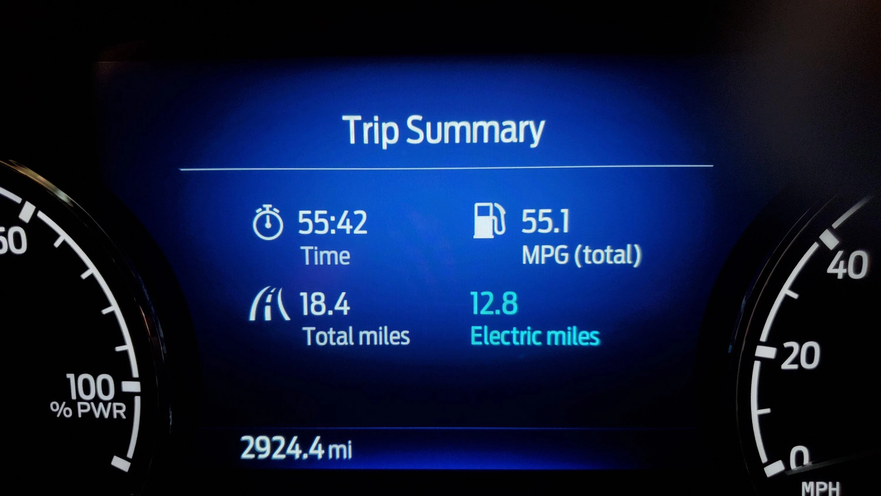 Ford Maverick Hybrid vs Eco for mostly highway driving. 20220513_082418