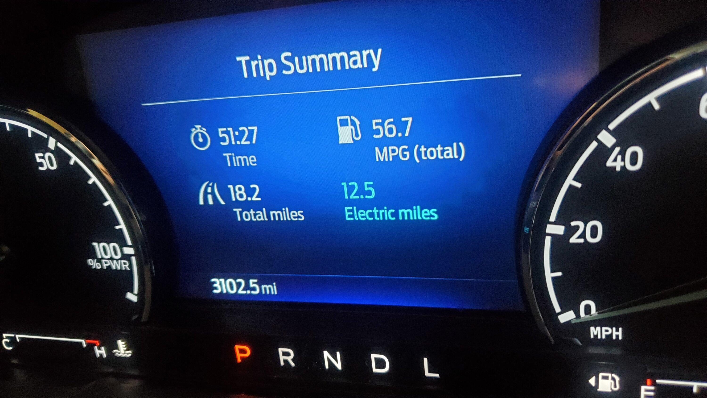 Ford Maverick Hybrid vs Eco for mostly highway driving. 20220518_081448