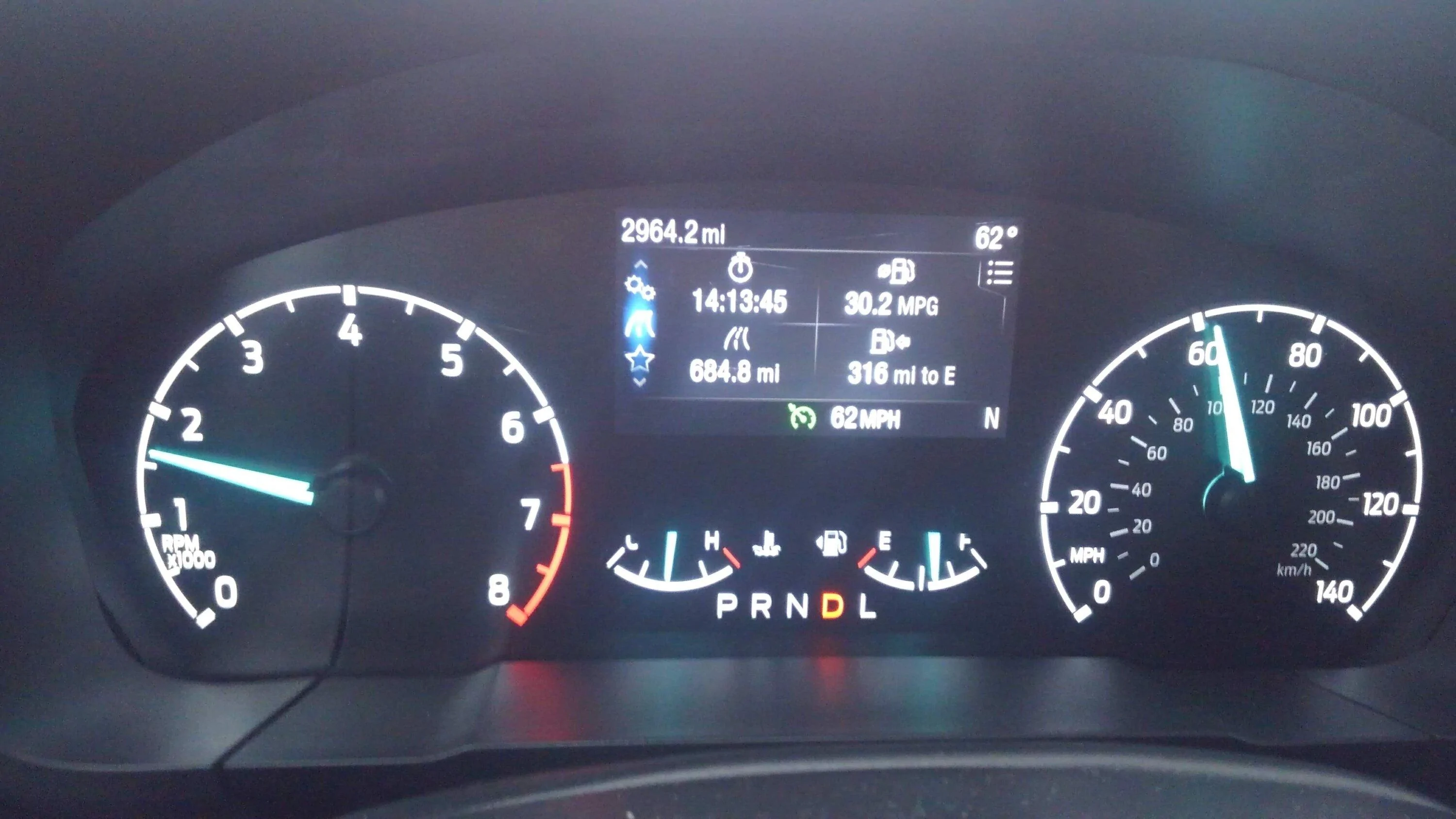 Ford Maverick Hybrid vs Eco for mostly highway driving. KIMG3086