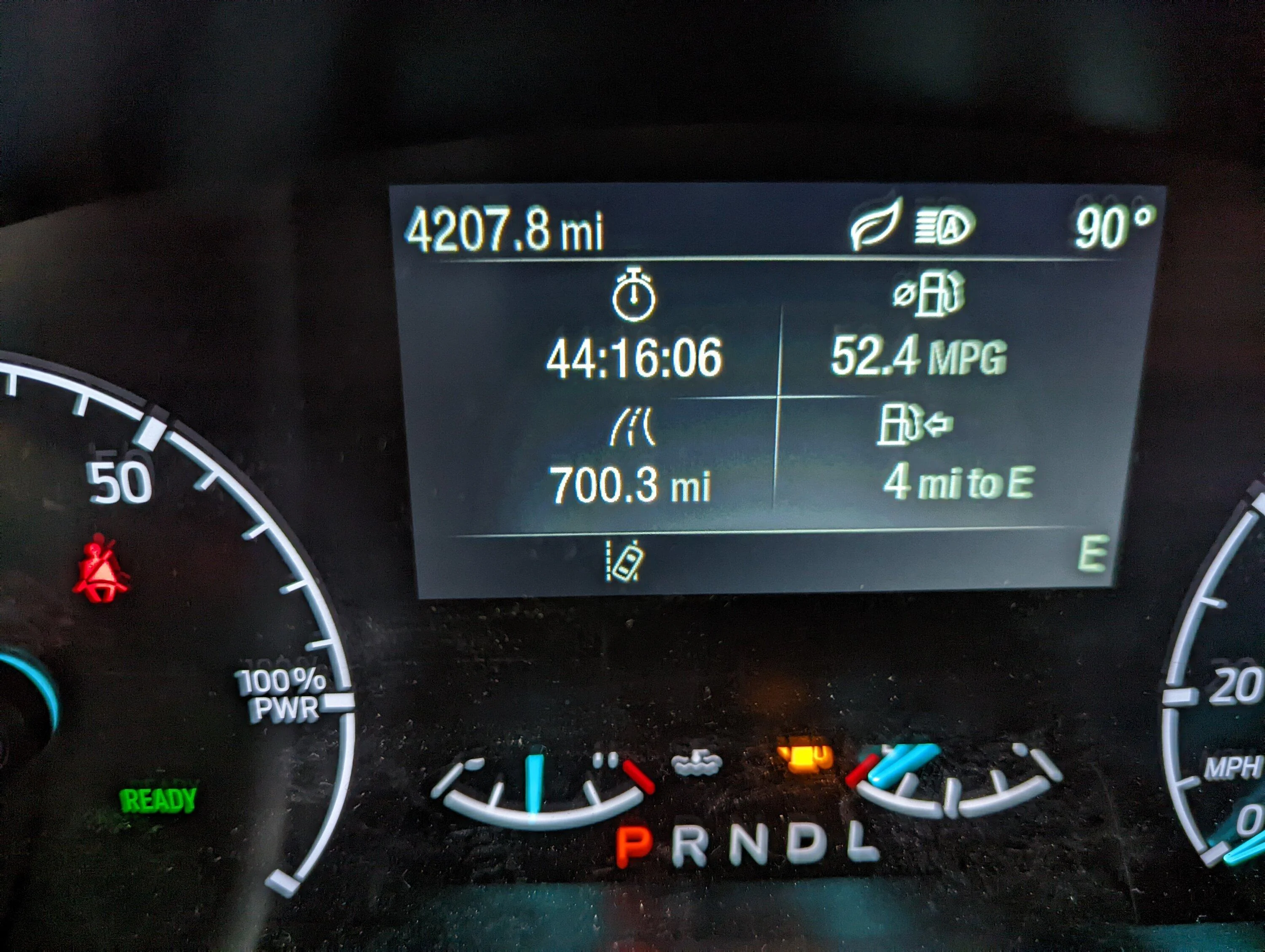 Ford Maverick Hypermiling Challenge for 2.5L Hybrid PXL_20220617_012505091