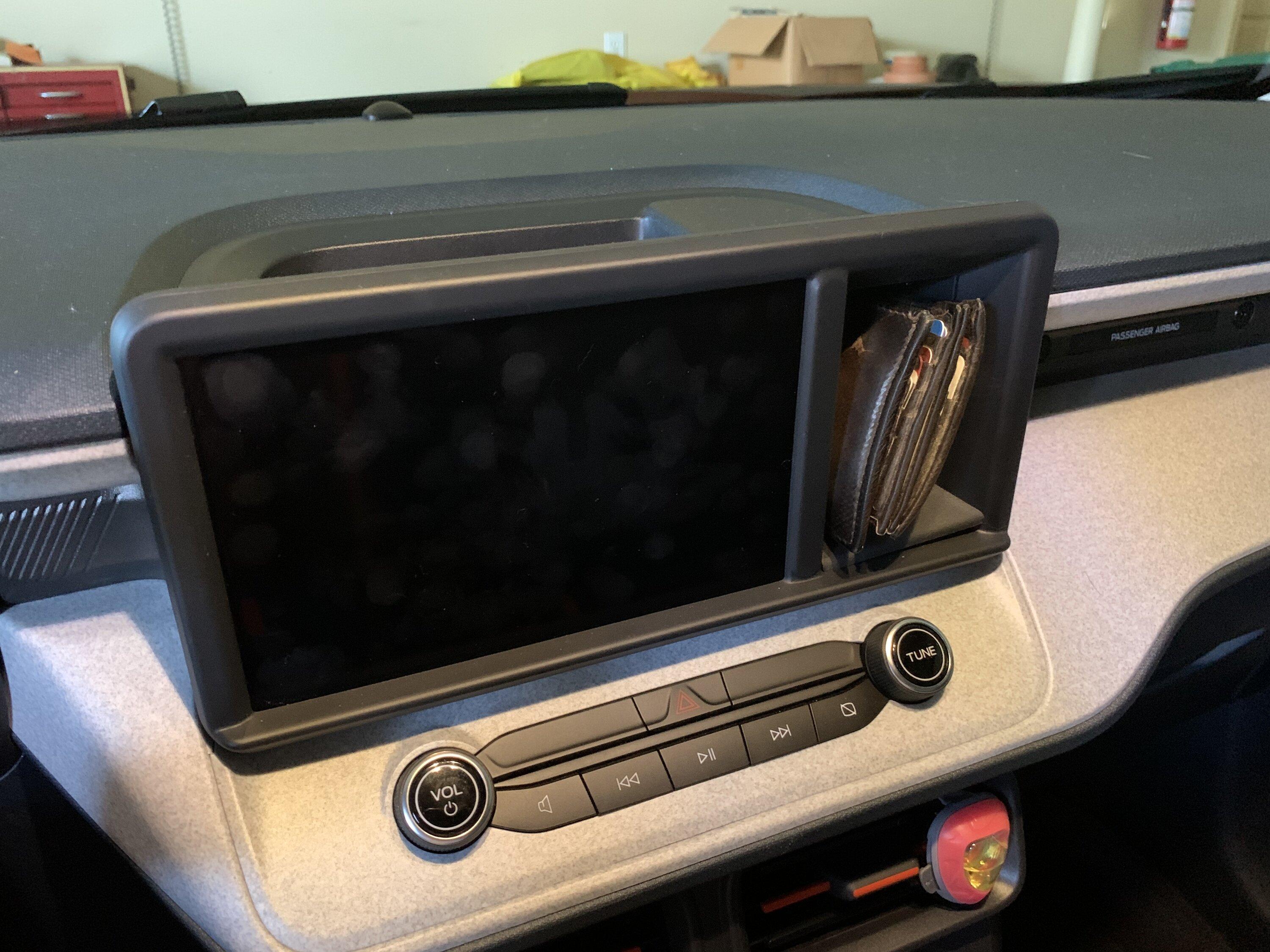 Ford Maverick That awkward cubbie next to the infotainment screen 791EF308-67CB-4D54-8F29-F2618AC48618