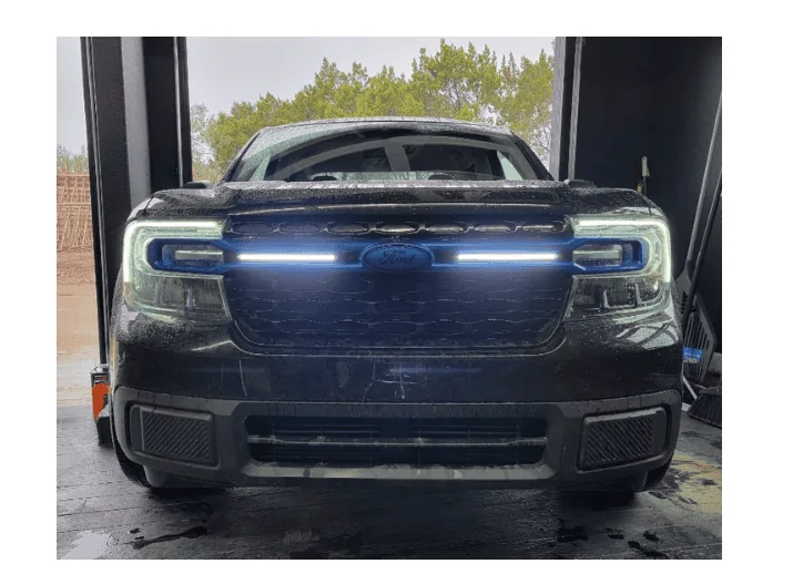 Ford Maverick Installed LED light kit Bulls ey