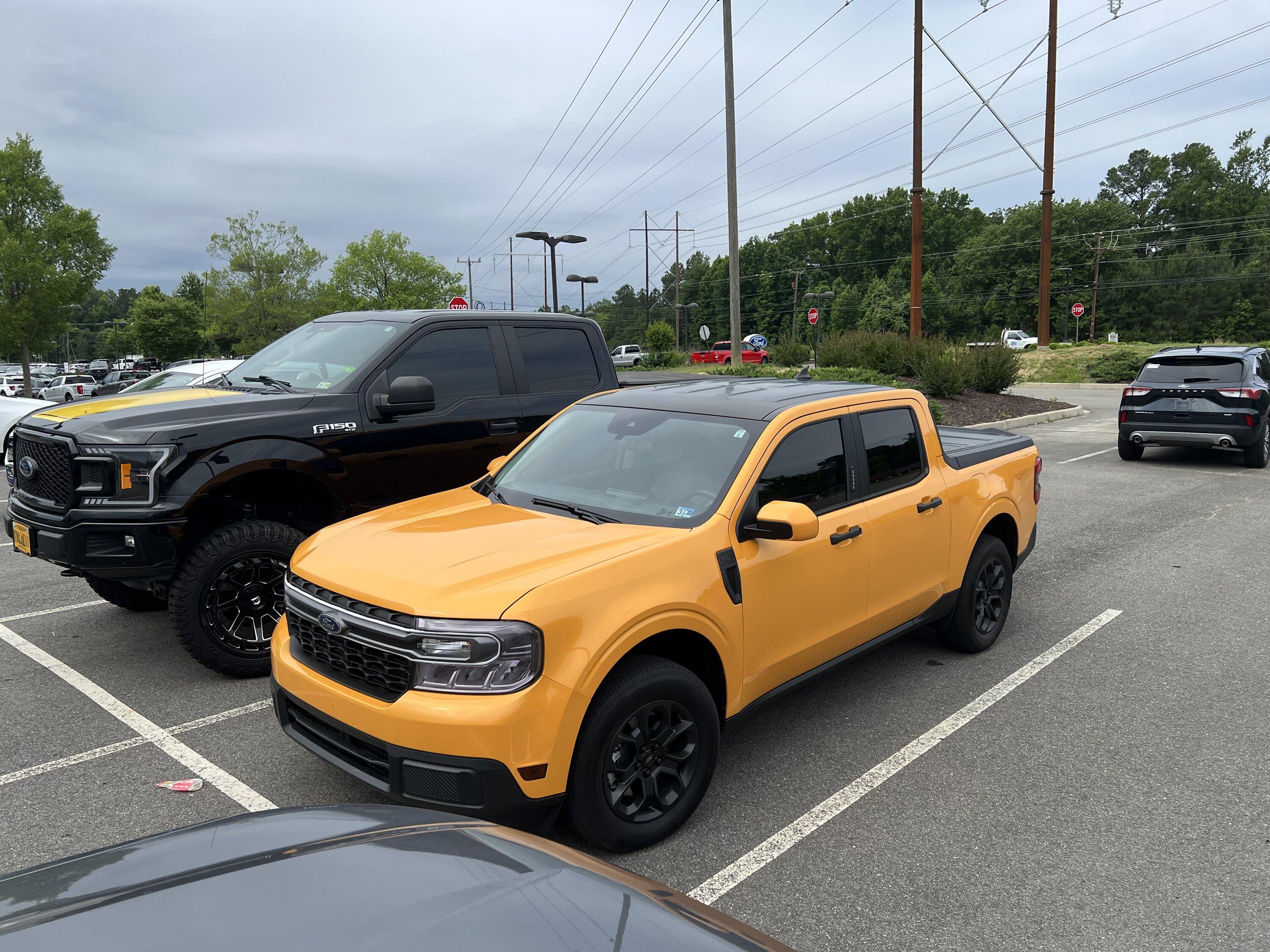 Ford Maverick Maverick Gets Dark Tinted Headlights, Tail Lights & Windows, Roof Wrap IMG_0996