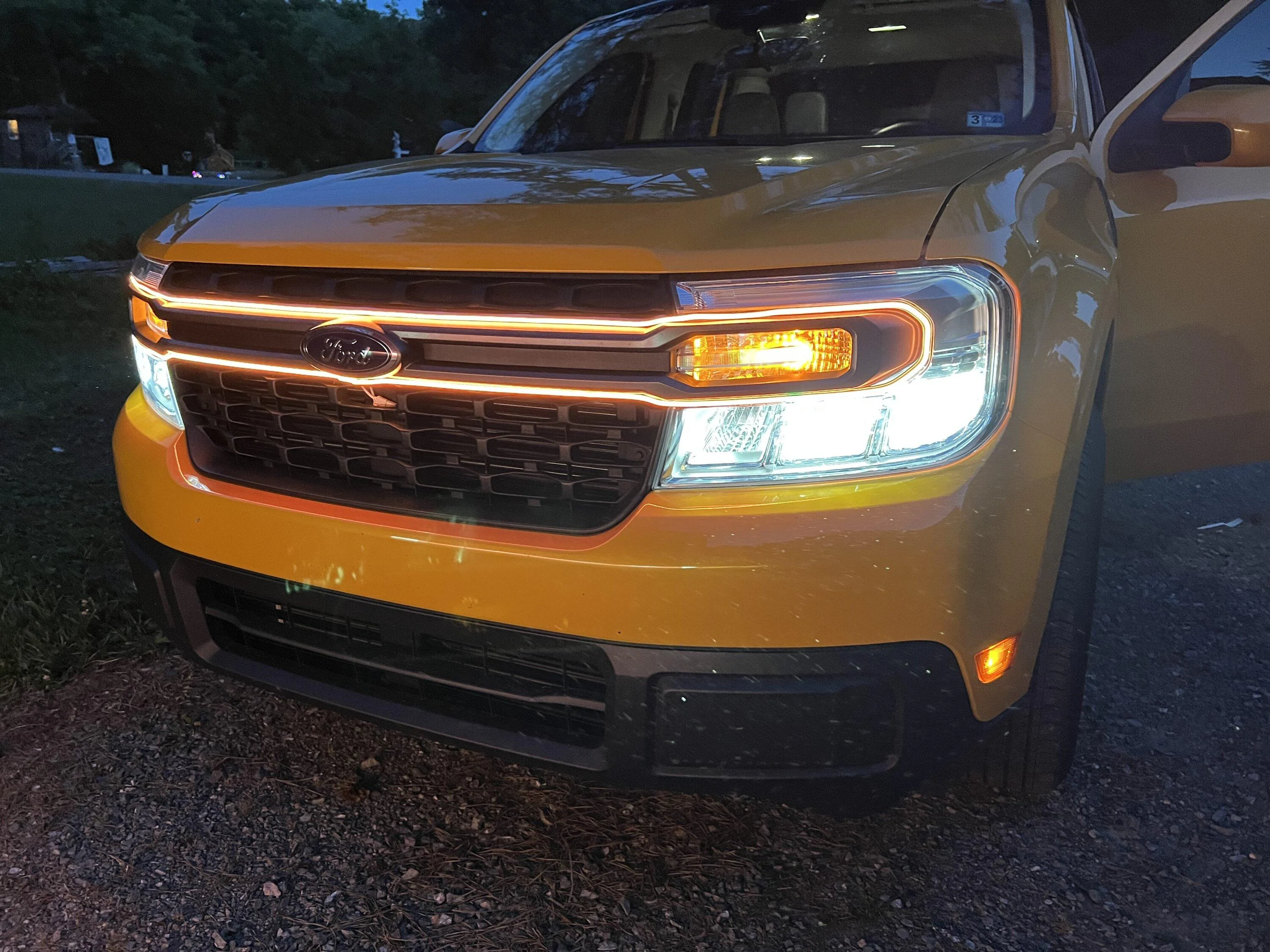 Ford Maverick Maverick Gets Dark Tinted Headlights, Tail Lights & Windows, Roof Wrap IMG_0787