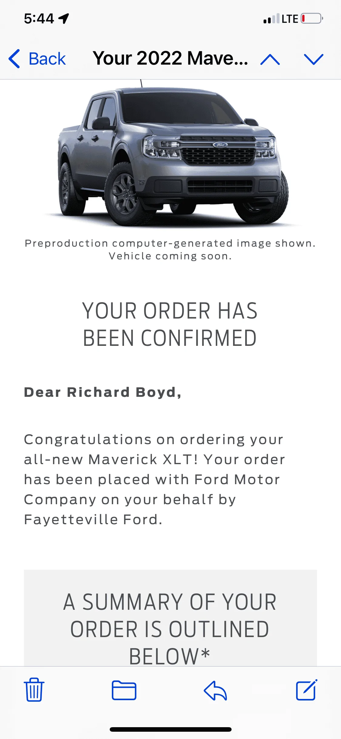 Ford Maverick My Order suddenly doesn’t exist - Oct 9 Hybrid 5EE5A4FE-A6B4-470E-ABD2-7015B2705BEC