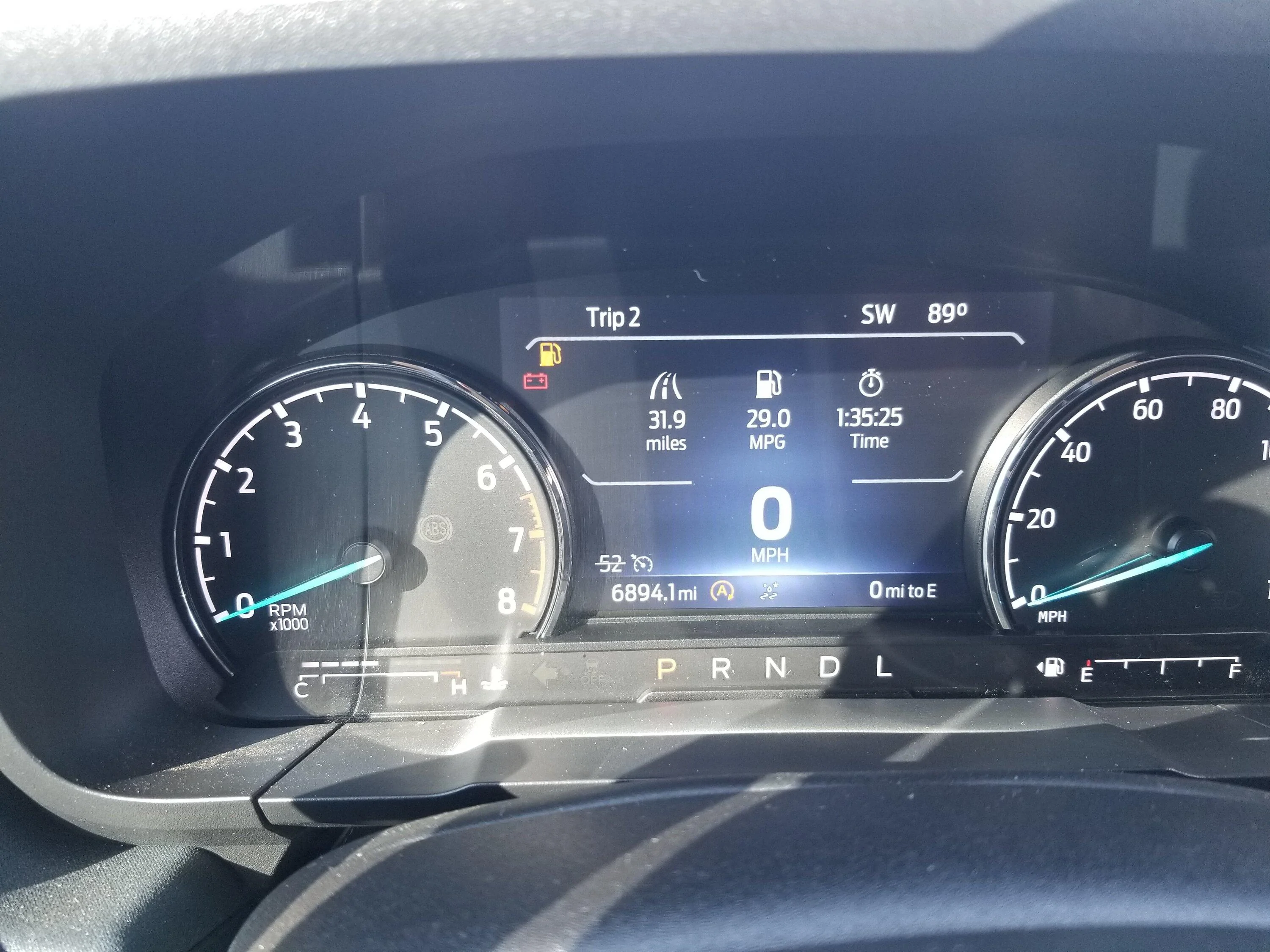 Ford Maverick Gas reserve when at zero. 20220621_090313