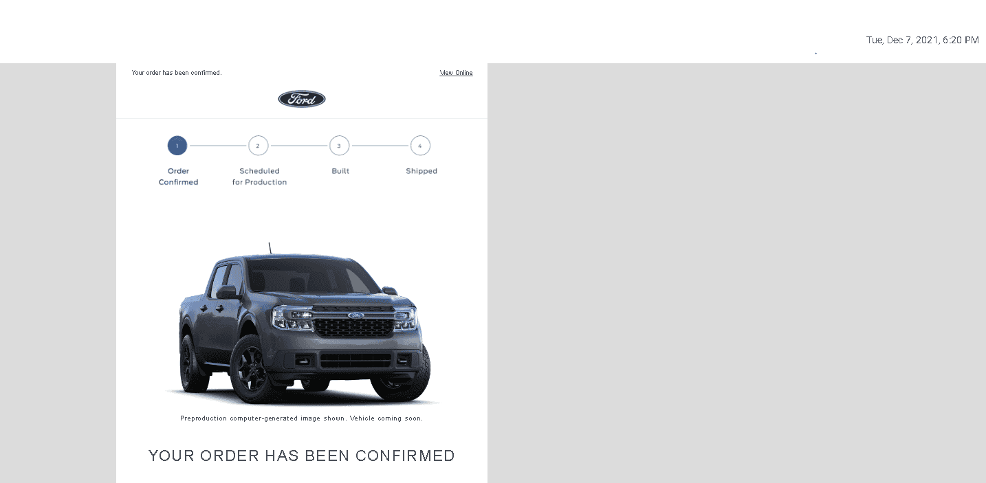 Ford Maverick December Order still waiting ? order confirmed.PNG