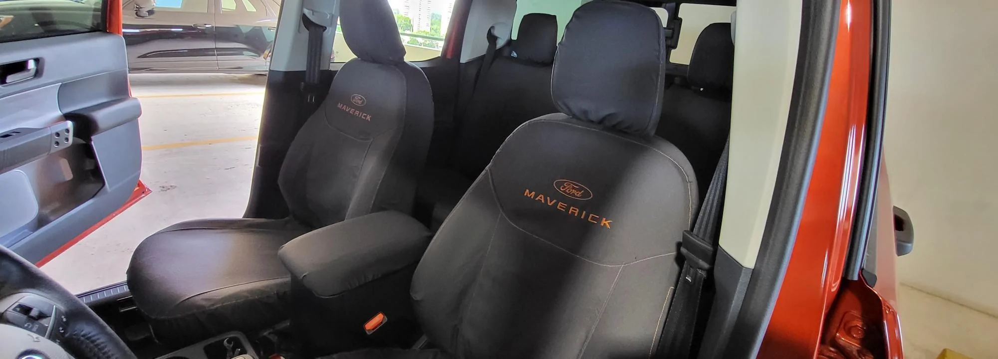 Ford Maverick New Seat Covers Installed! 20220622_105853