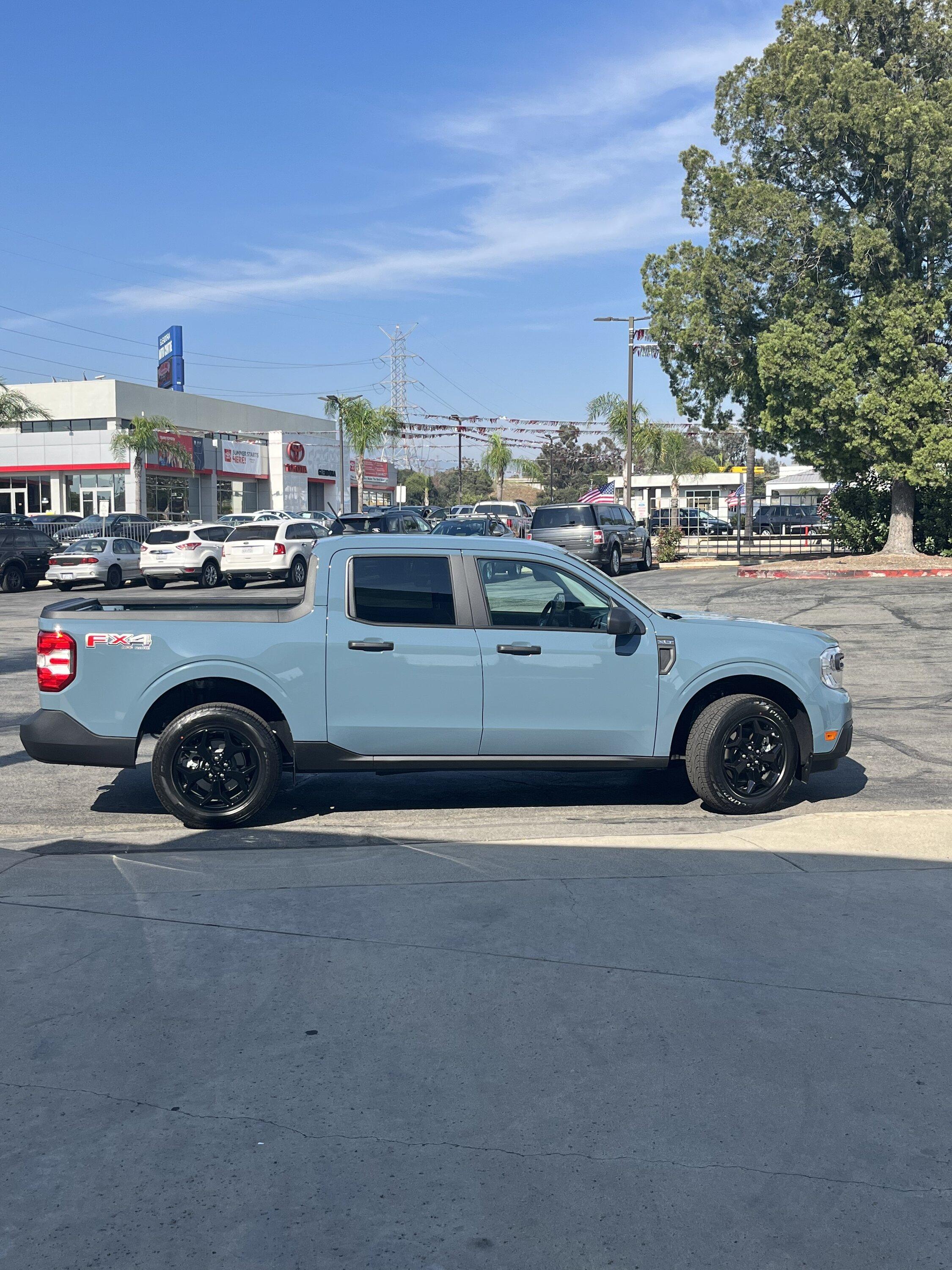 Ford Maverick Busy two weeks: 2” lift, BFG KO2’s 245/65, bed lighting, switch cup coasters, red Maverick letters, shackle hitch receiver, bed rack system E7D2C725-60F3-4A68-A15E-E9F93B5619D4