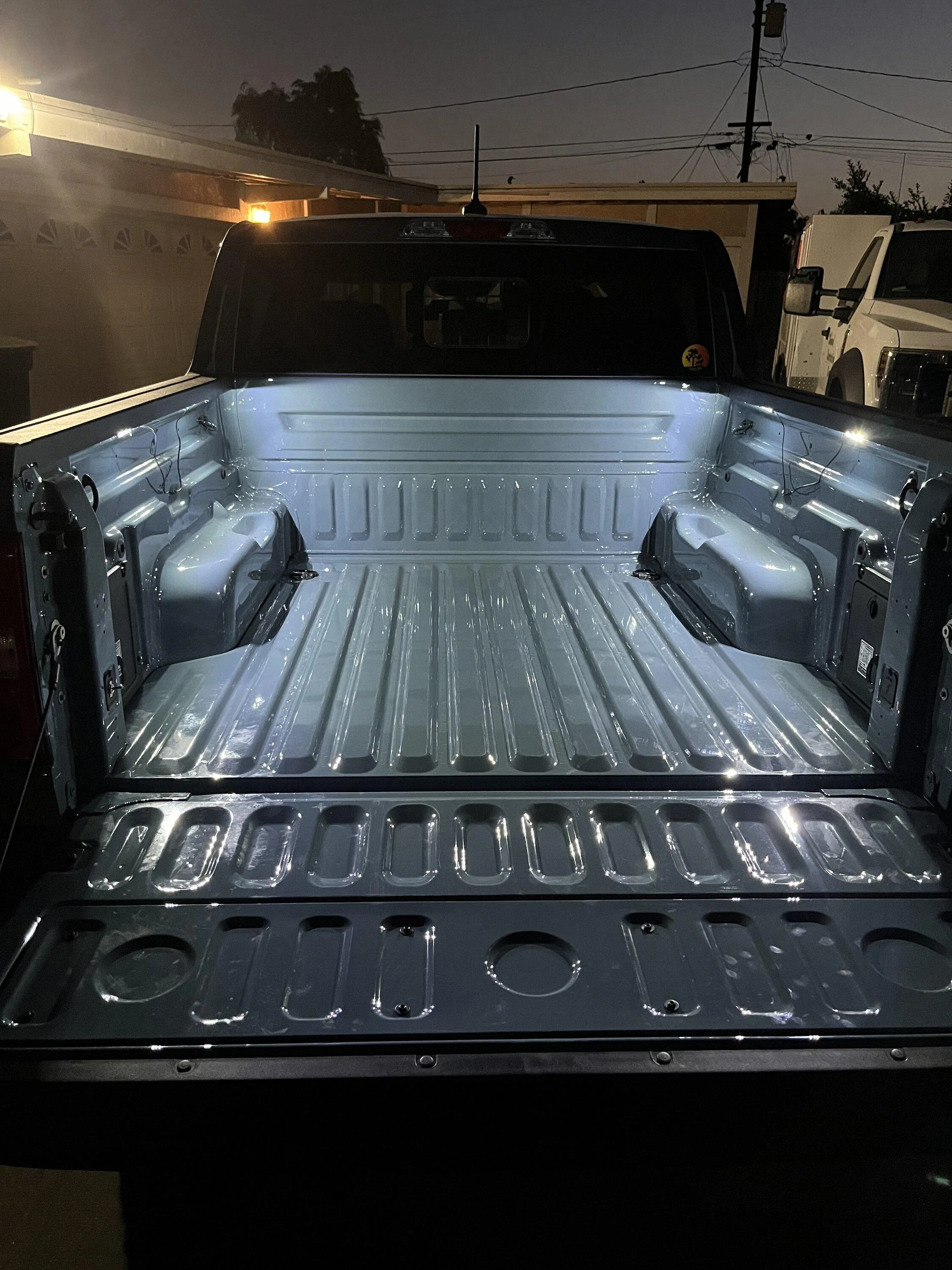 Ford Maverick Busy two weeks: 2” lift, BFG KO2’s 245/65, bed lighting, switch cup coasters, red Maverick letters, shackle hitch receiver, bed rack system 39AF4DF2-6CDA-423A-A978-CF58E23CA306