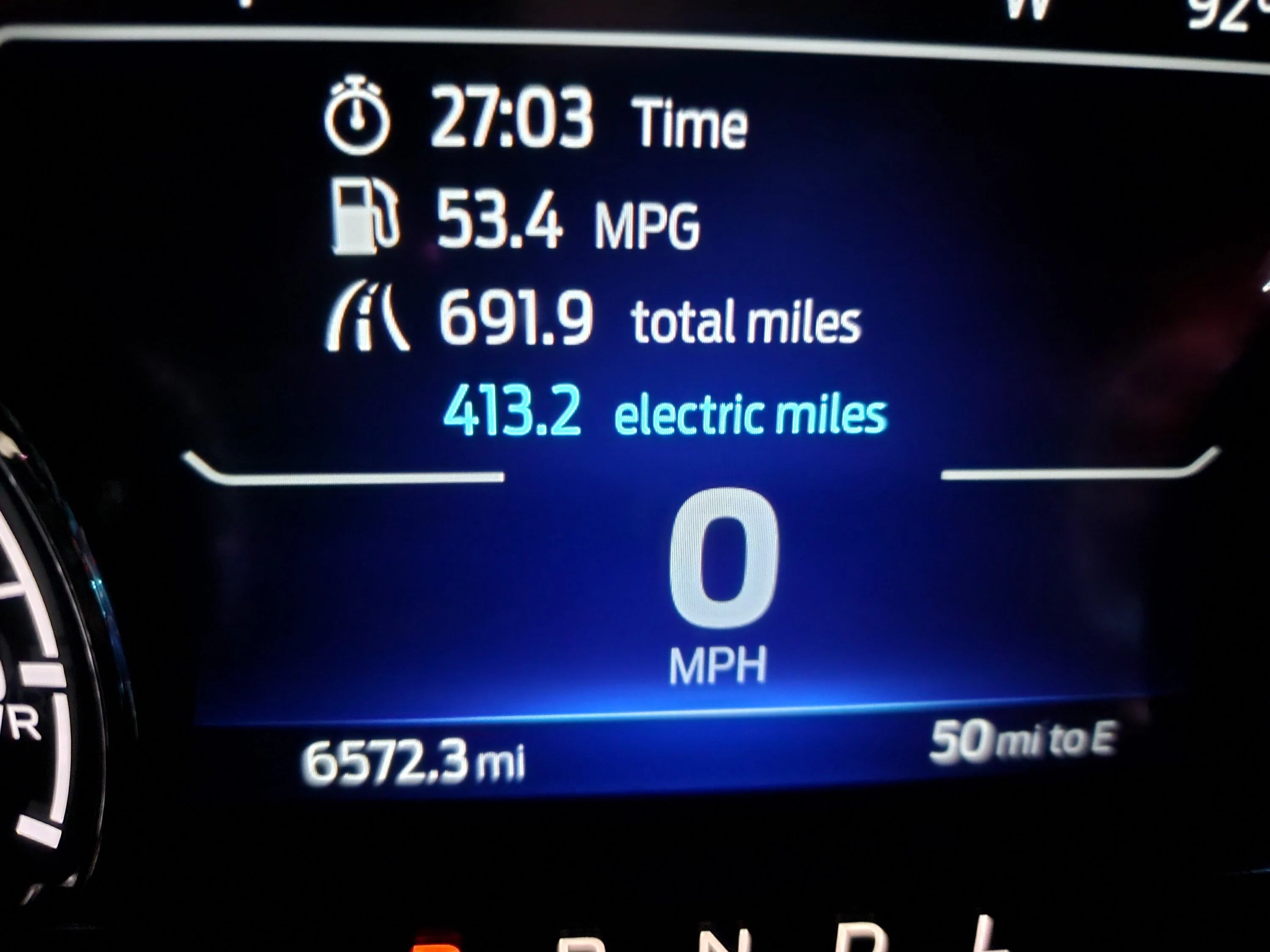 Ford Maverick Hypermiling Challenge for 2.5L Hybrid 20220625_213751