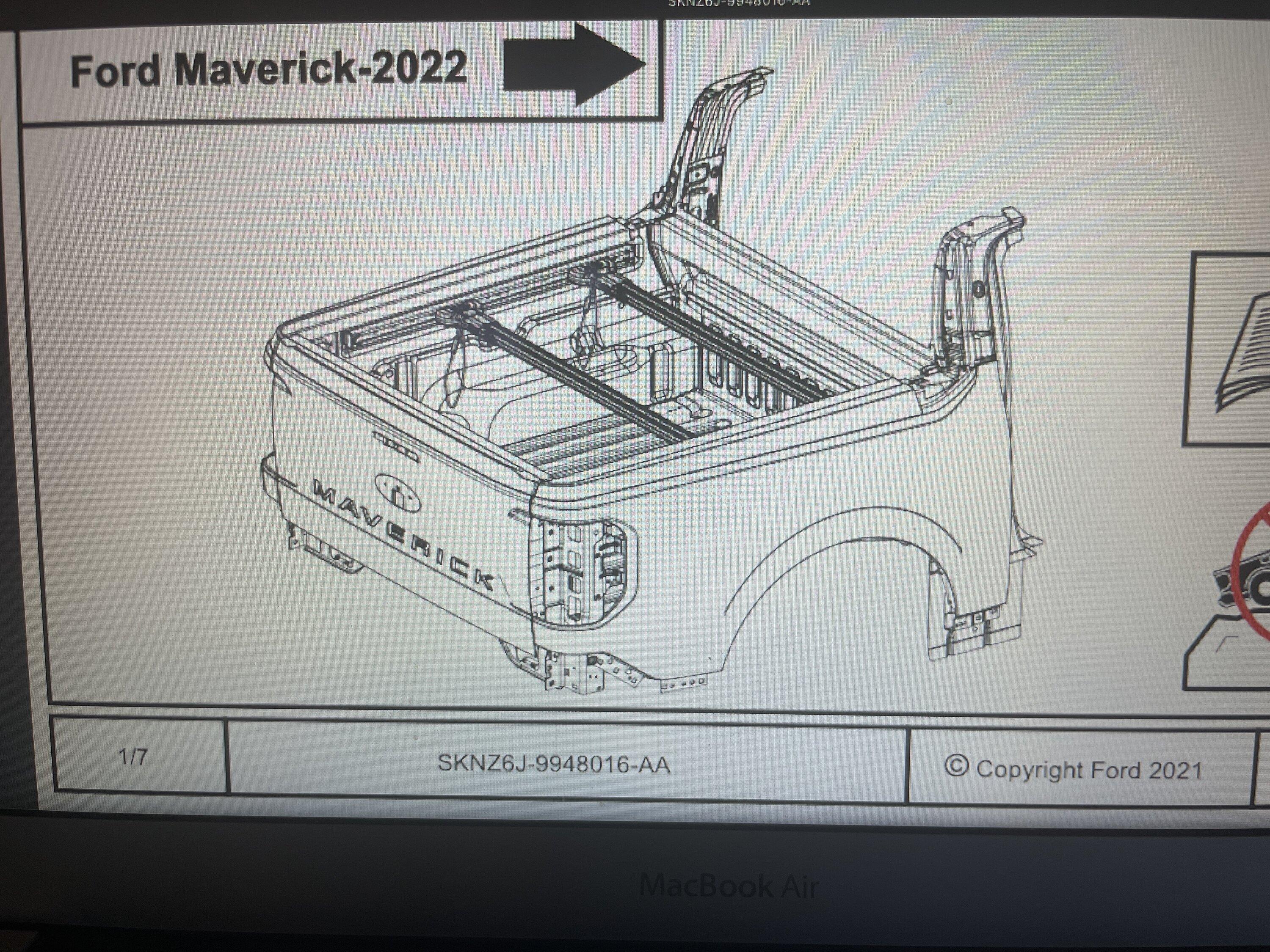 Ford Maverick Ford Accessories CROSSBAR KIT Part No: NZ6Z9948016A image