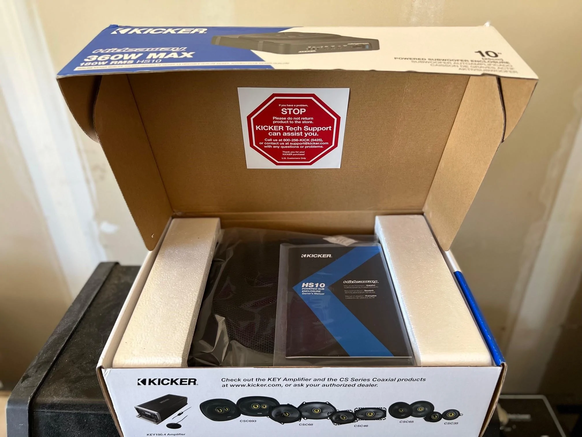 Ford Maverick $275-Kicker HS10 Hideaway Sub BNIB speaker2