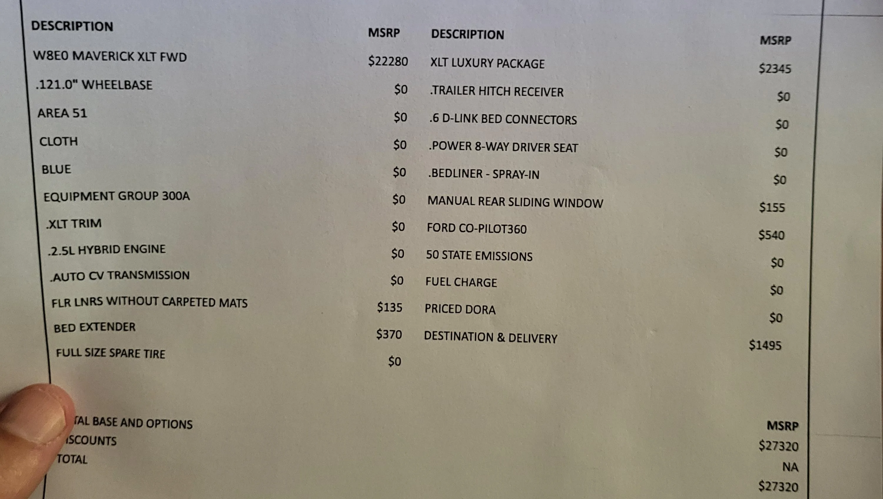 Ford Maverick Order not correct on Ford tracking site 20220509_180619