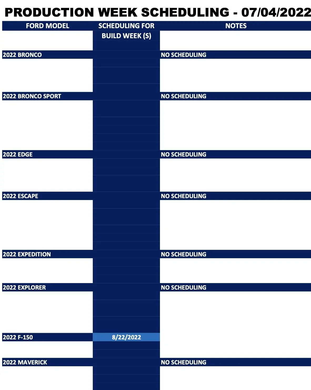 Ford Maverick ⏰ No Maverick Scheduling Next Week (July 4) Screen Shot 2022-07-01 at 10.36.39 AM