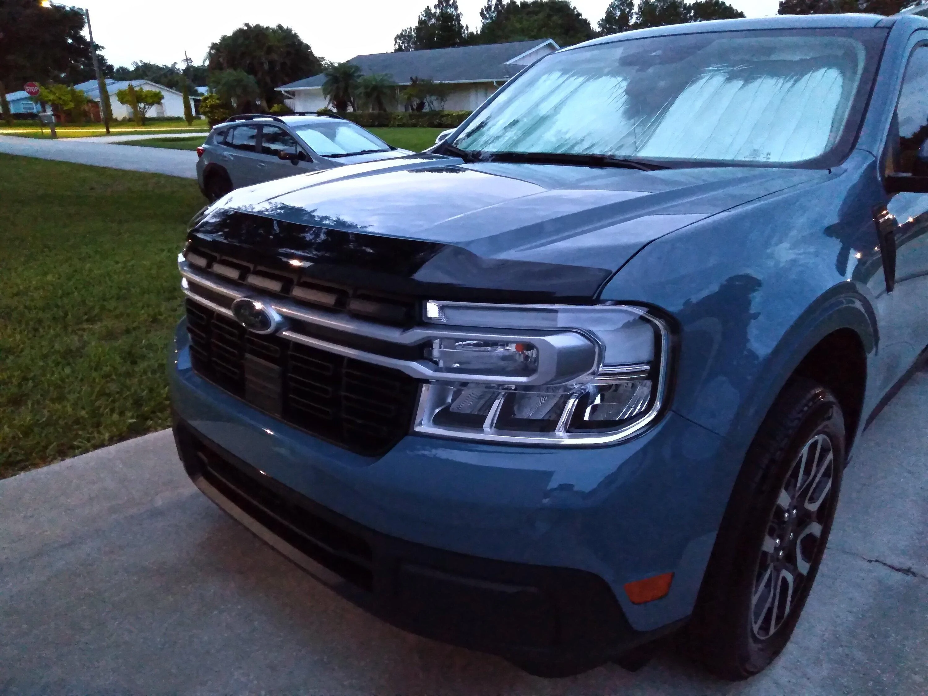 Ford Maverick Bug Deflector DIY Install Success 20220701_203658