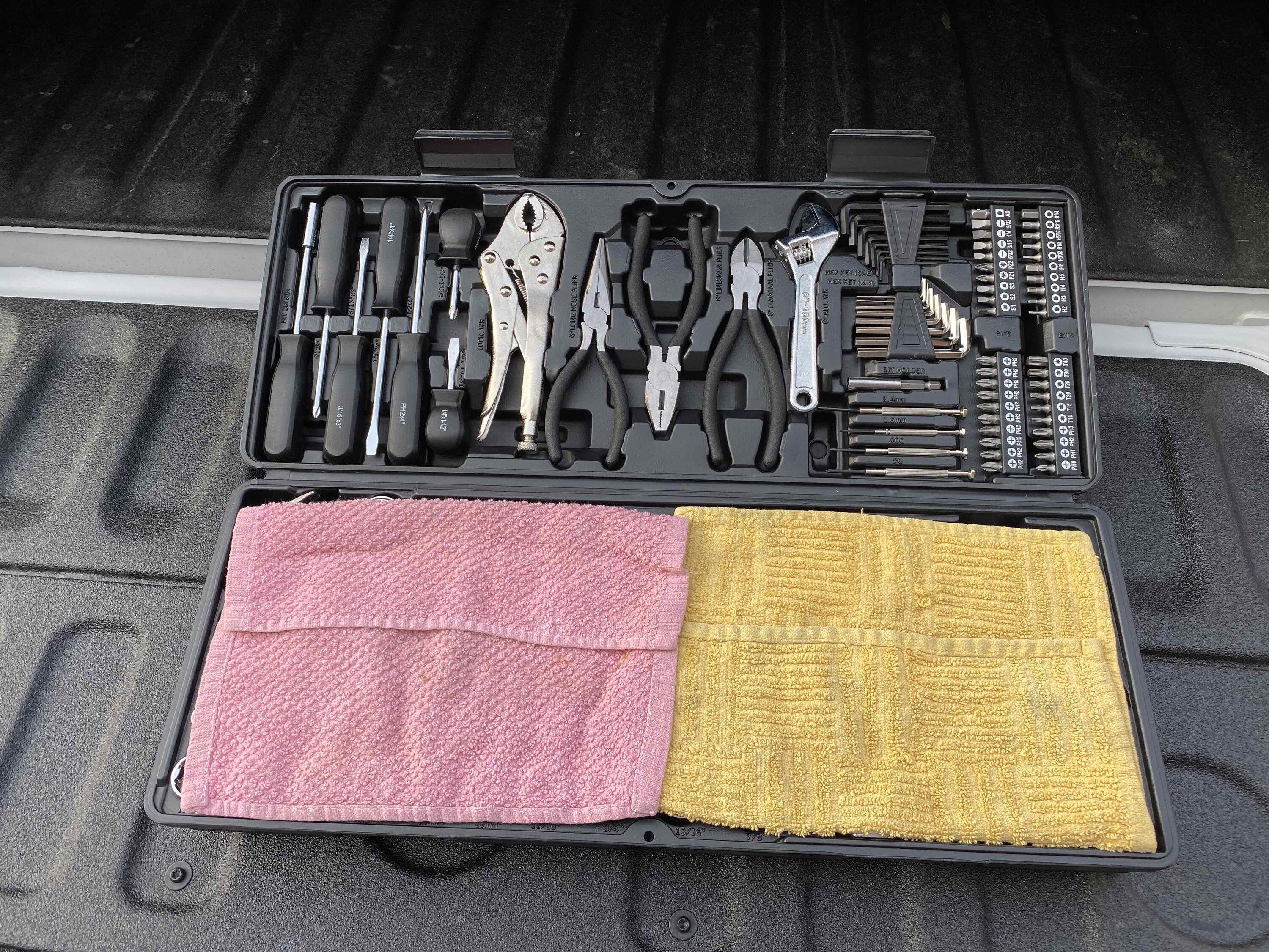 Ford Maverick Tool box storage behind rear seats 2