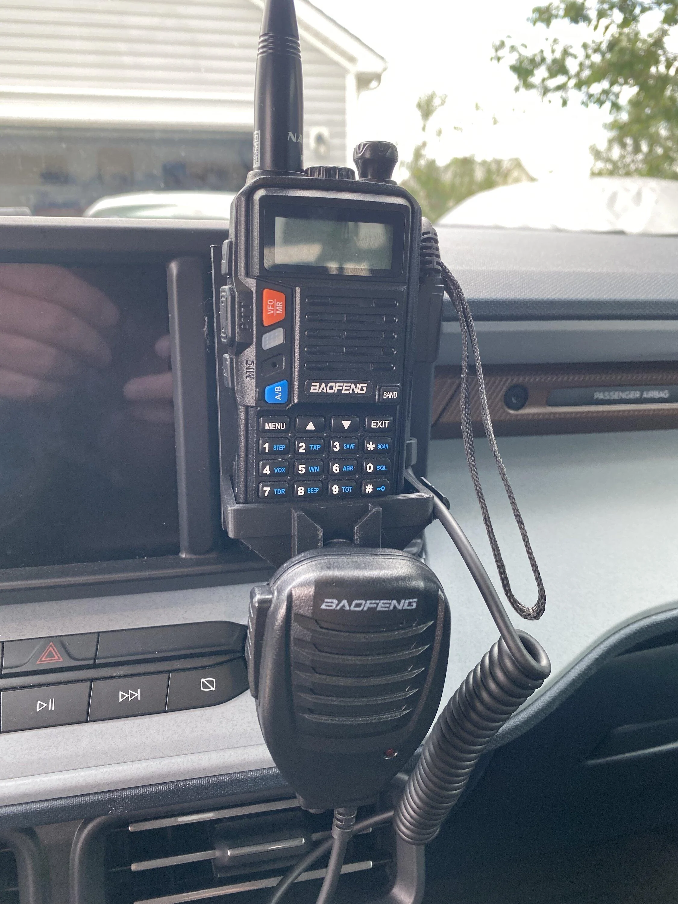 Ford Maverick An Even Better Handheld Radio Mount (And Then Some) Using Dashboard Cubby HAMRadio