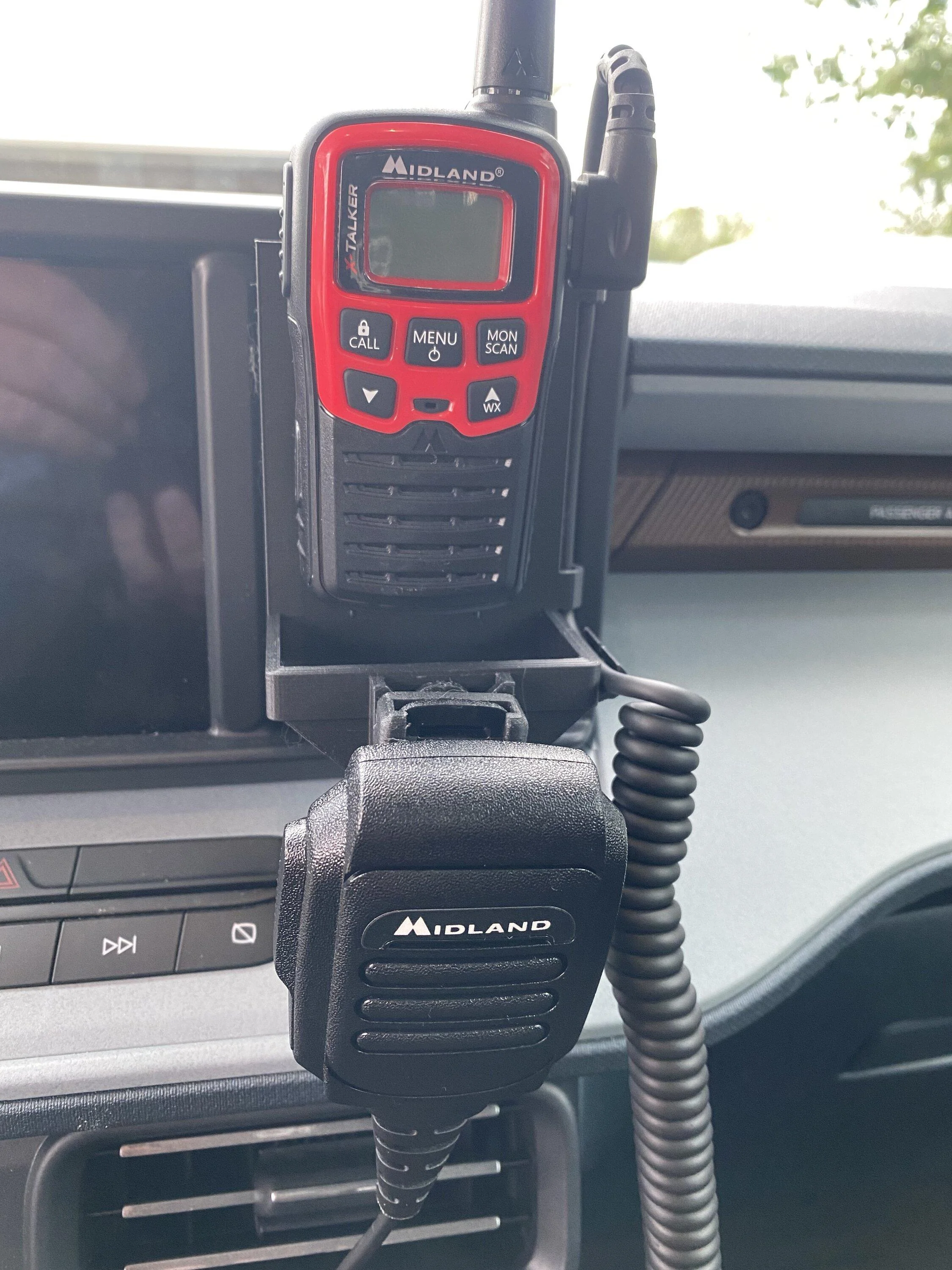 Ford Maverick An Even Better Handheld Radio Mount (And Then Some) Using Dashboard Cubby GMRSRadio