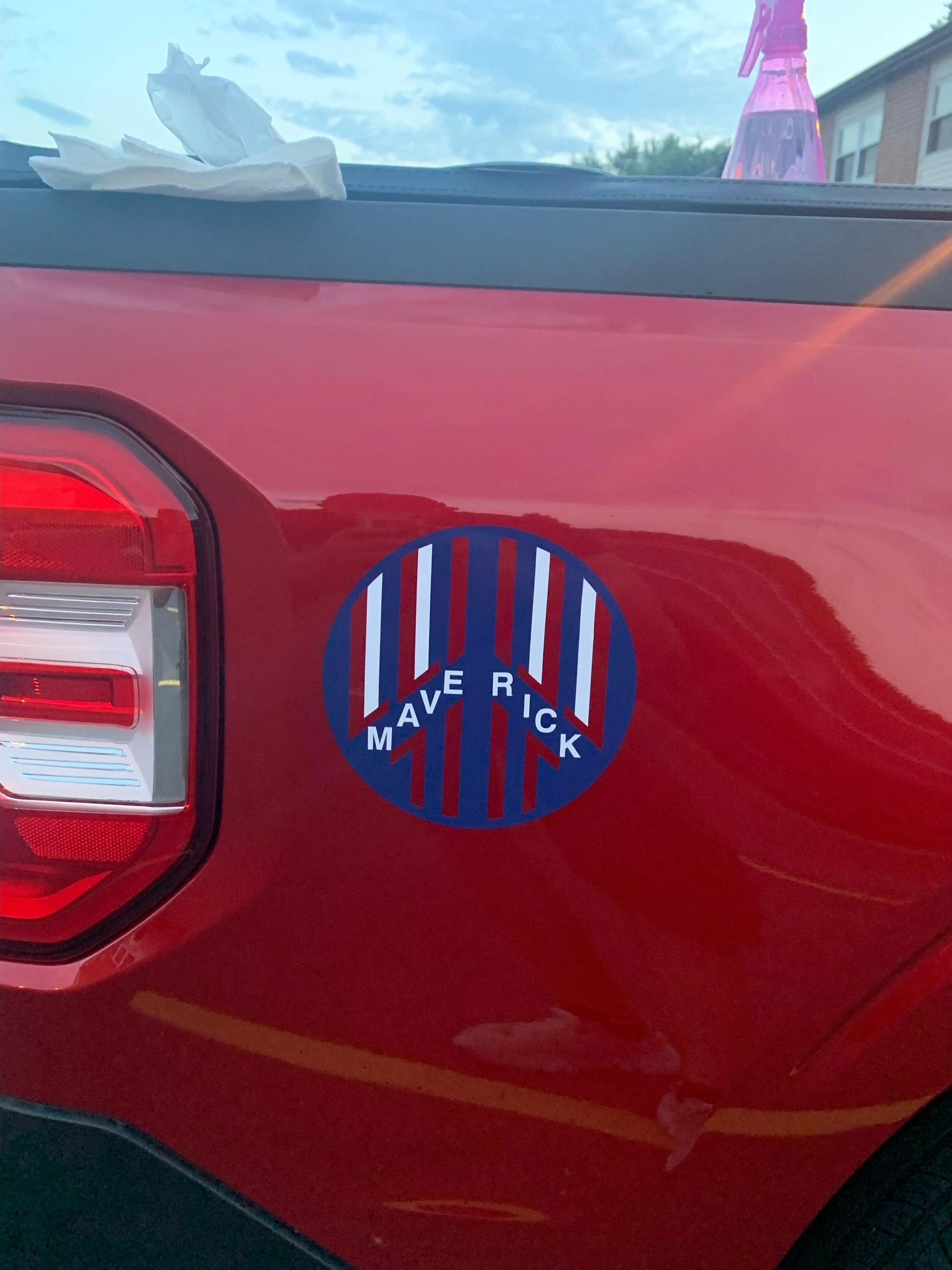 Ford Maverick Maverick Helmet Decal on bed of First Edition :) maverick1