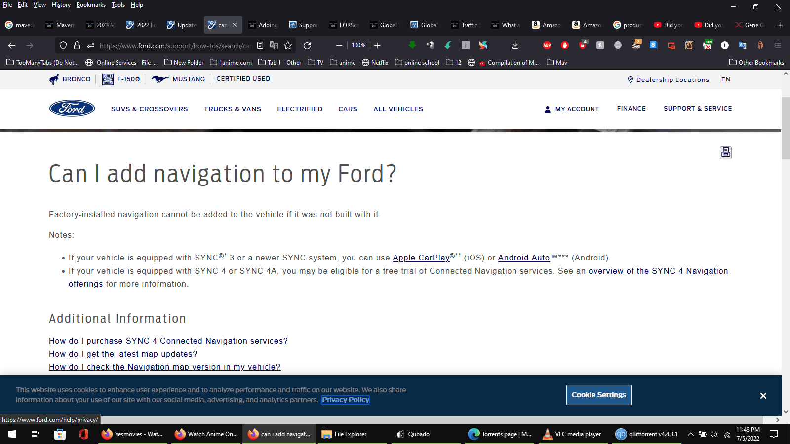 Ford Maverick Adding Navigation to the Maverick Lariat 1657079046664