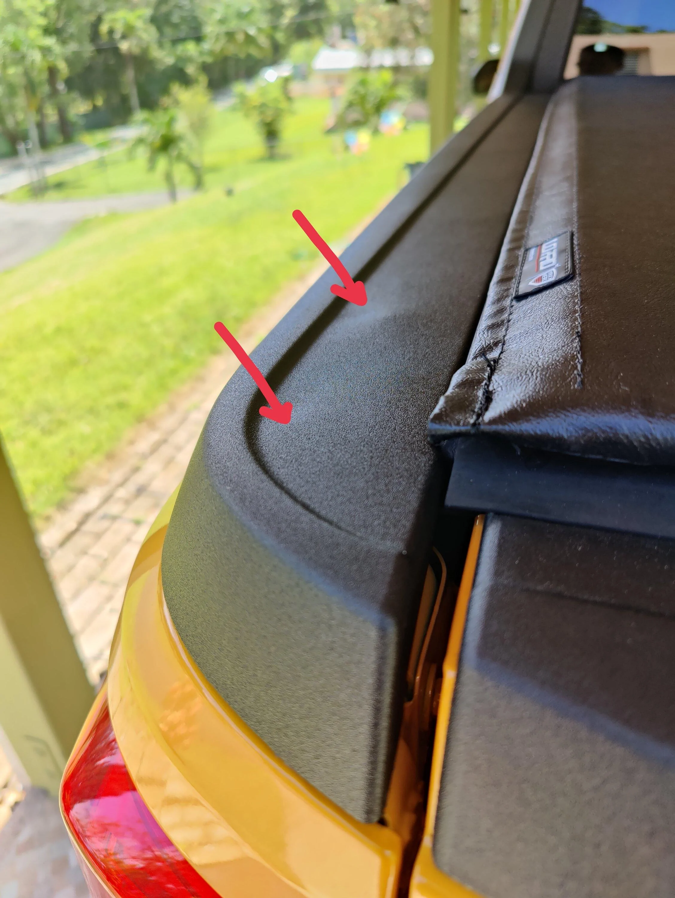 Ford Maverick Top of bed trim issue IMG_20220706_112153