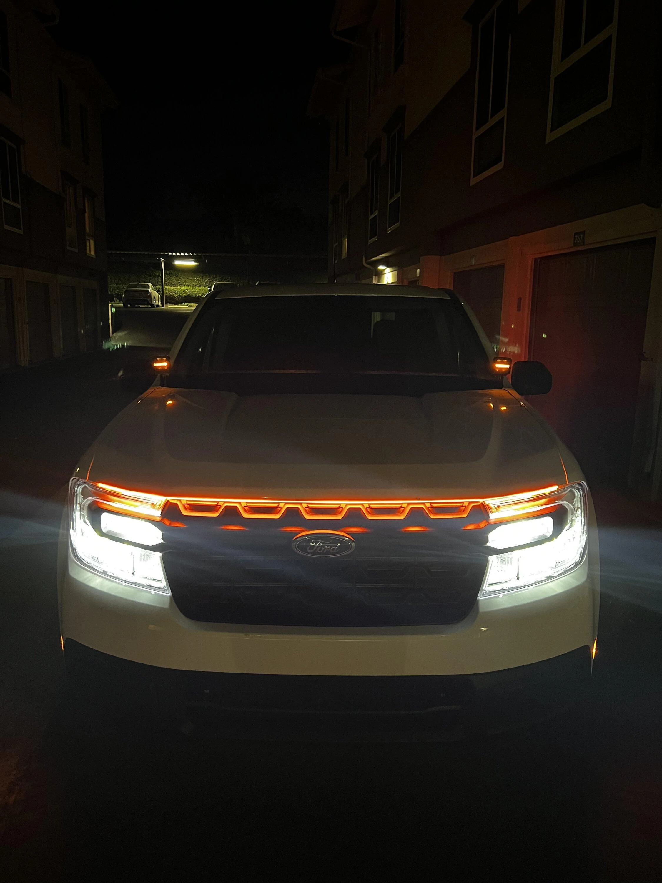 Ford Maverick Installed: Ditch lights with amber running light A7A24CA9-E35B-433D-85A6-426395F37EE6