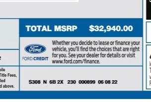 Ford Maverick Good lord, $22K ADM AH Ford Alto Blue WS MSRP