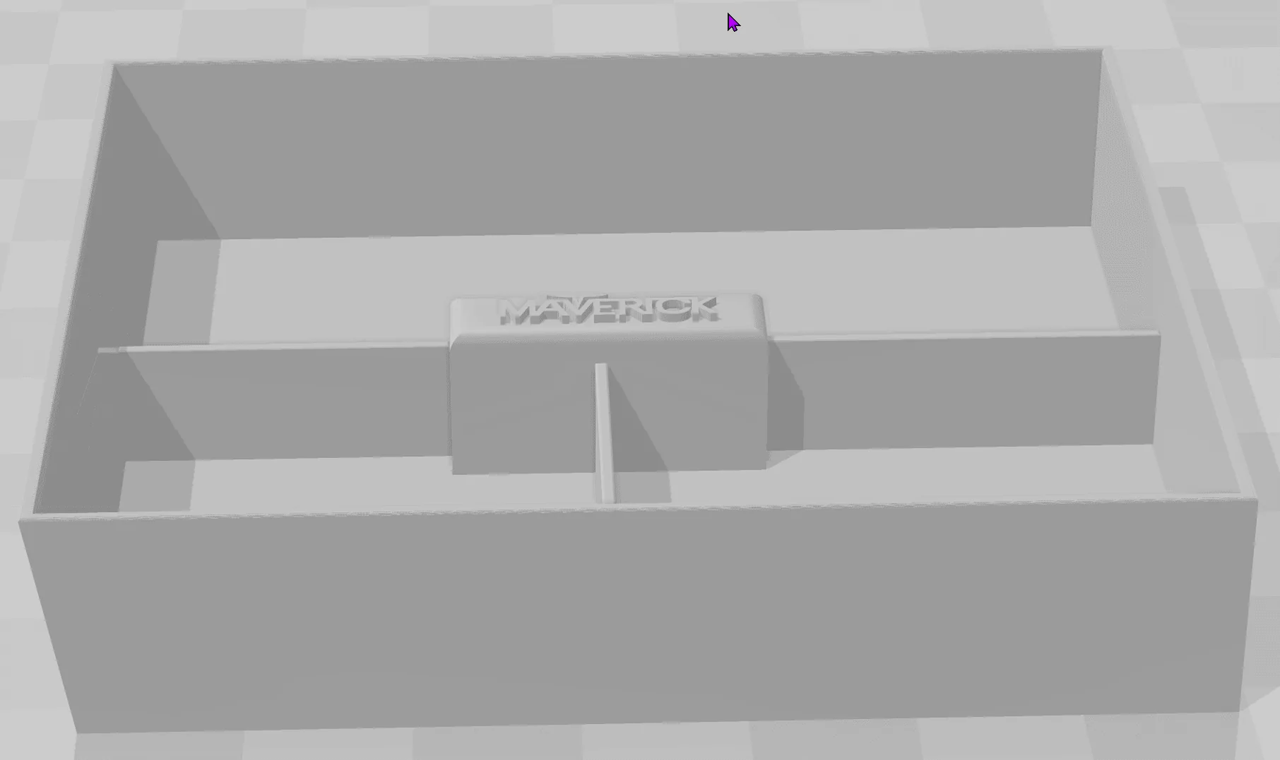 Ford Maverick 3D Printing Files-Trash Can, Console Tray, Cubby maverick_center_console_with_logo ‎- 3D Builder