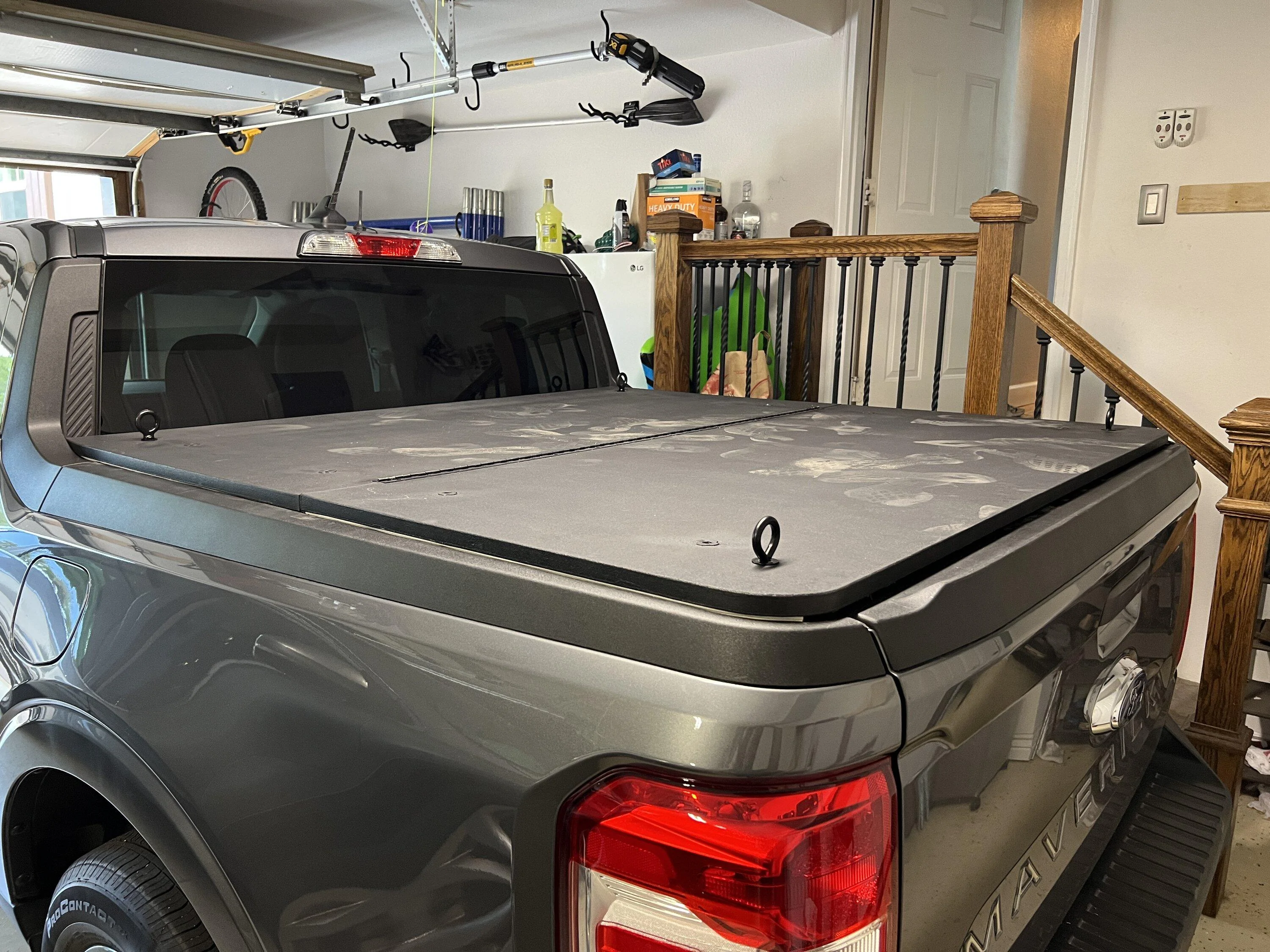 Ford Maverick Home made tonneau cover 26EE8F22-3064-4F52-8F8E-D58A0E81F6C6