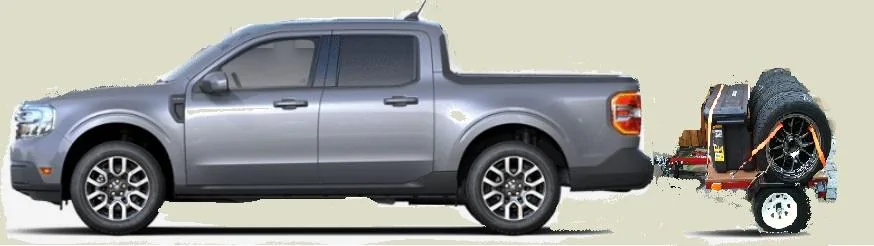 Ford Maverick Spare Tire Damaged Mav000000001