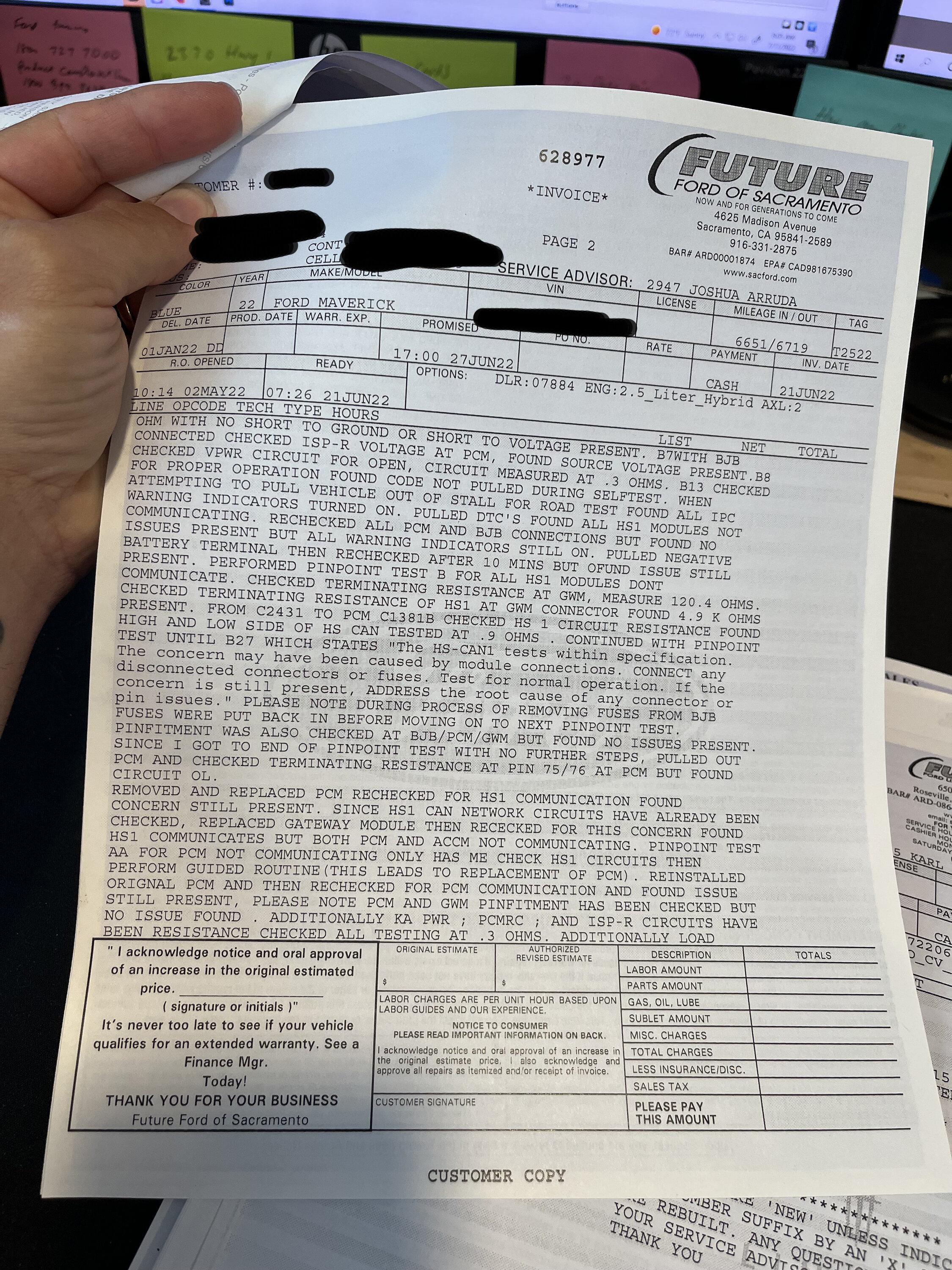 Ford Maverick Intermittent no power isuue IMG-8078-2